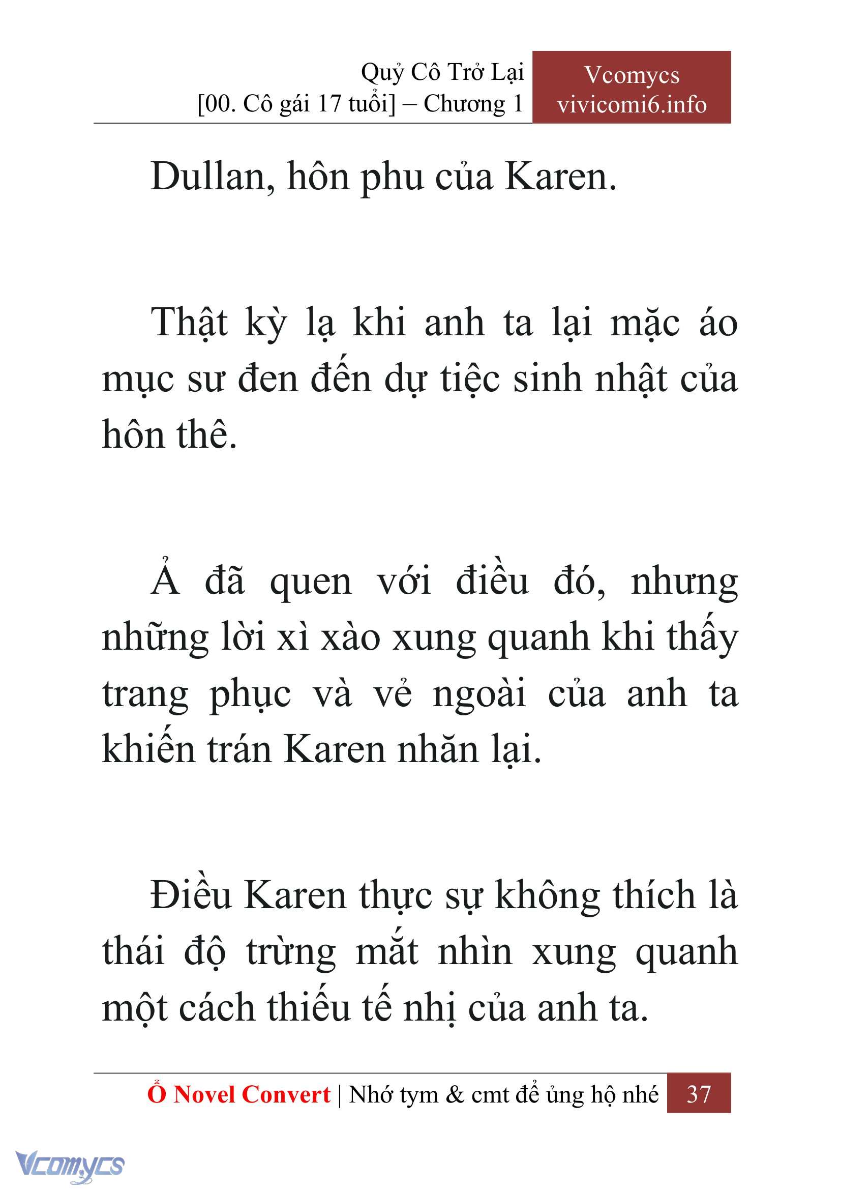 [Novel] Quý Cô Trở Lại Chap 1 - Trang 2