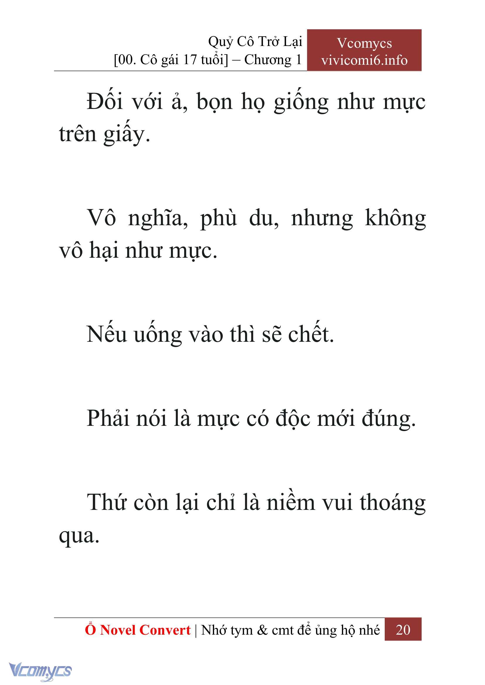 [Novel] Quý Cô Trở Lại Chap 1 - Trang 2