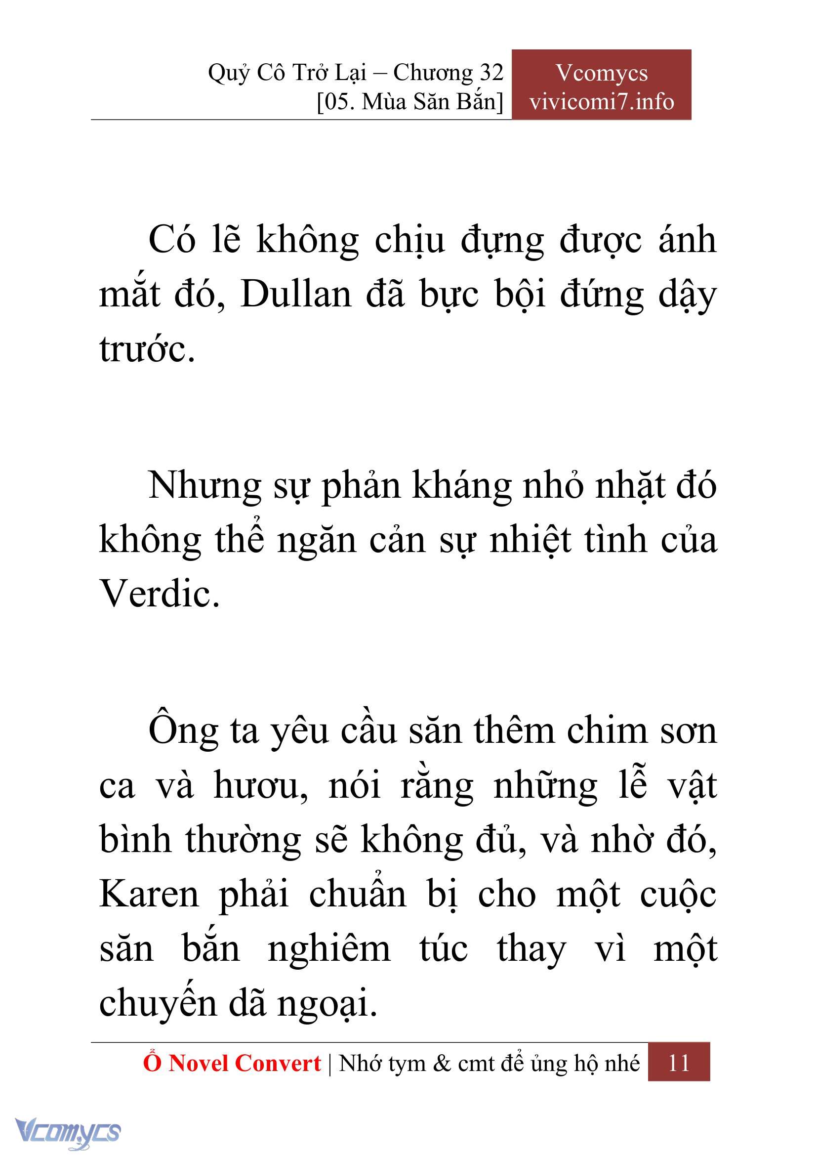 [Novel] Quý Cô Trở Lại Chap 32 - Next Chap 33