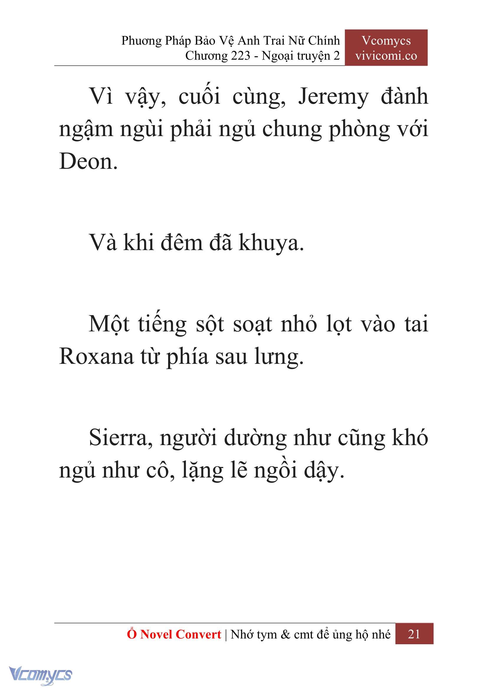 [Novel] Phương Pháp Bảo Vệ Anh Trai Nữ Chính Chap 223 - Trang 2