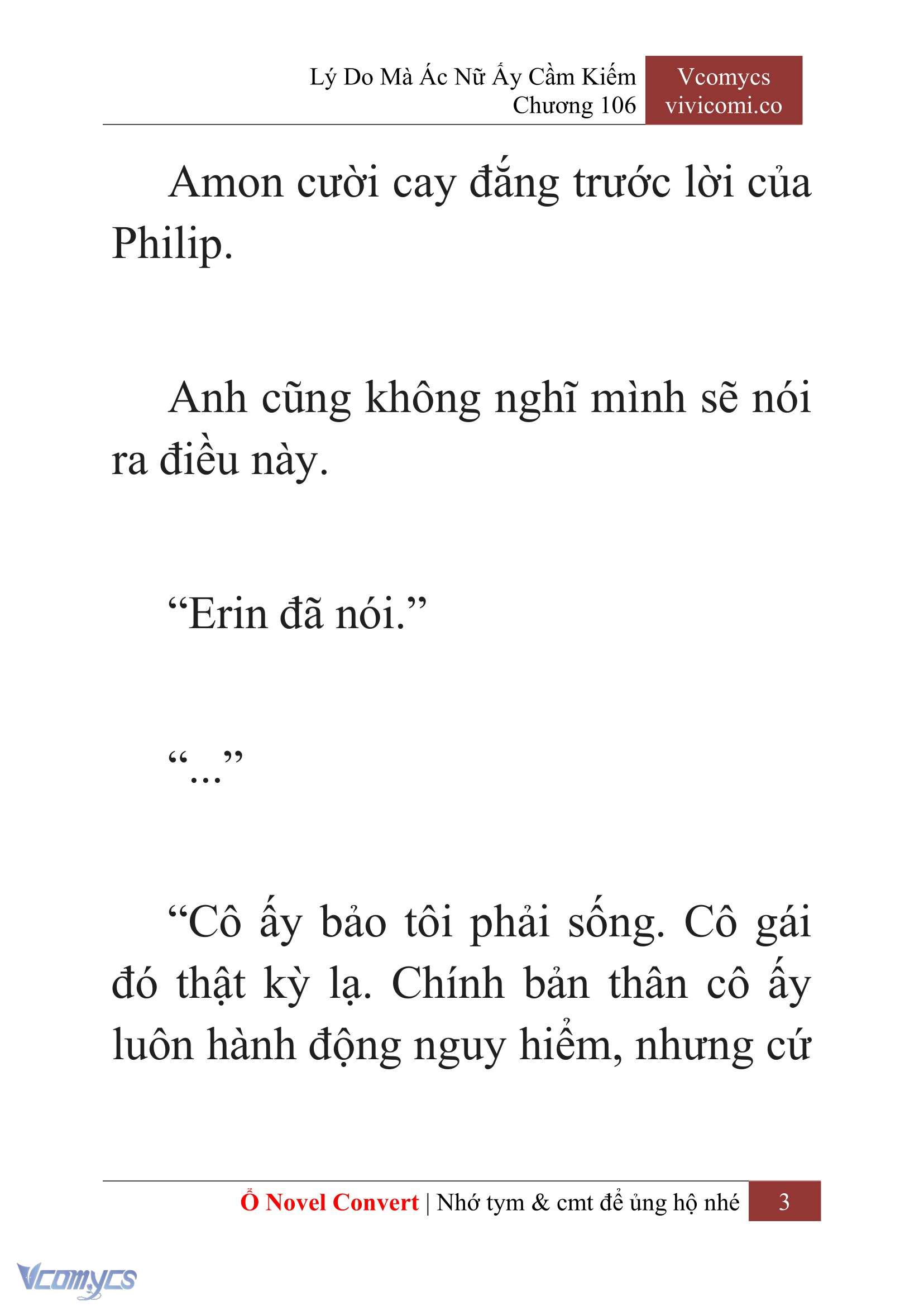 [Novel] Lý Do Mà Ác Nữ Ấy Cầm Kiếm Chap 106 - Trang 2