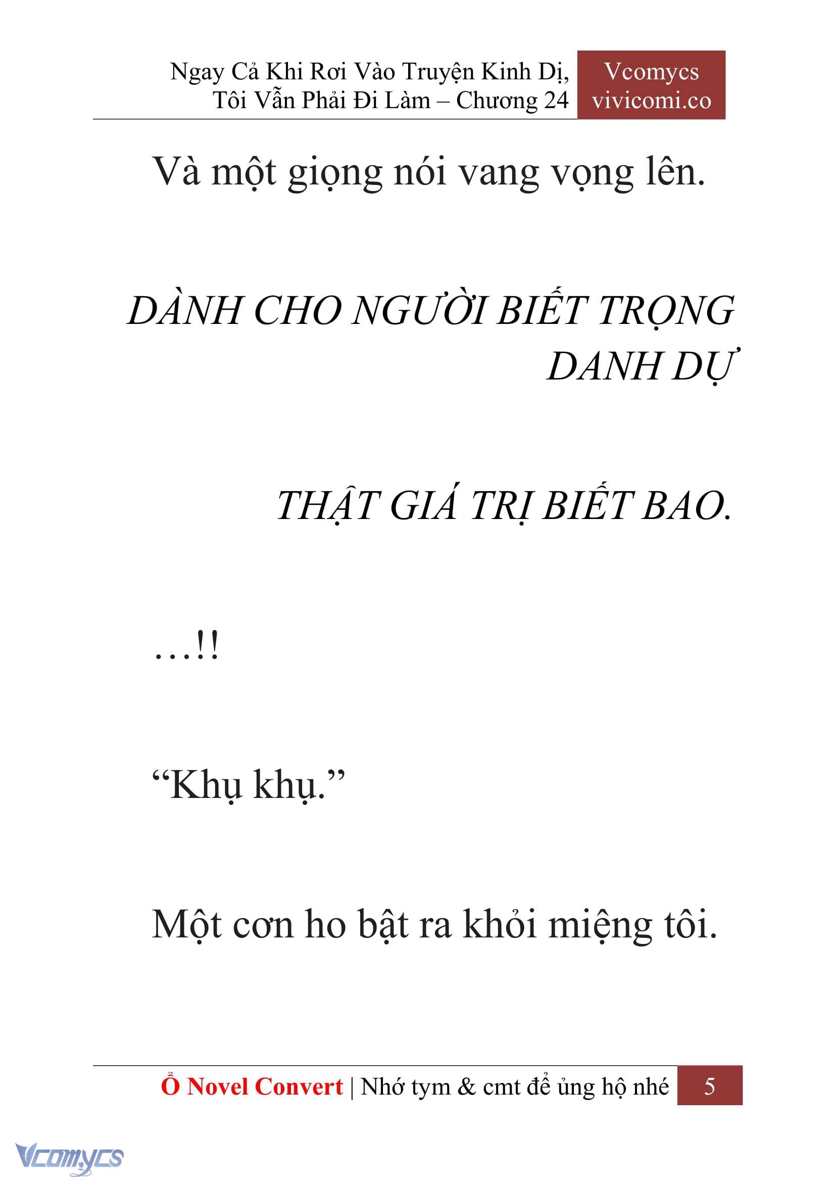 [Novel] Ngay Cả Khi Rơi Vào Truyện Kinh Dị, Tôi Vẫn Phải Đi Làm Chap 24 - Trang 2