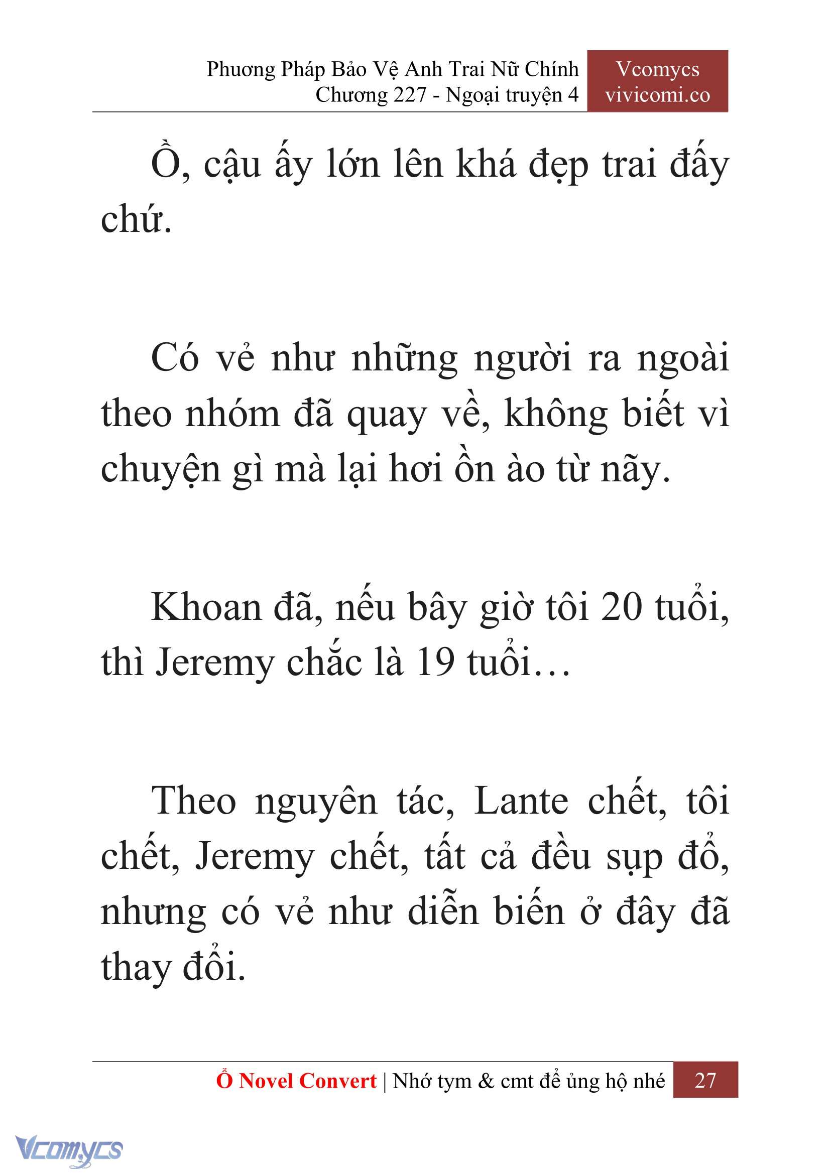 [Novel] Phương Pháp Bảo Vệ Anh Trai Nữ Chính Chap 227 - Trang 2