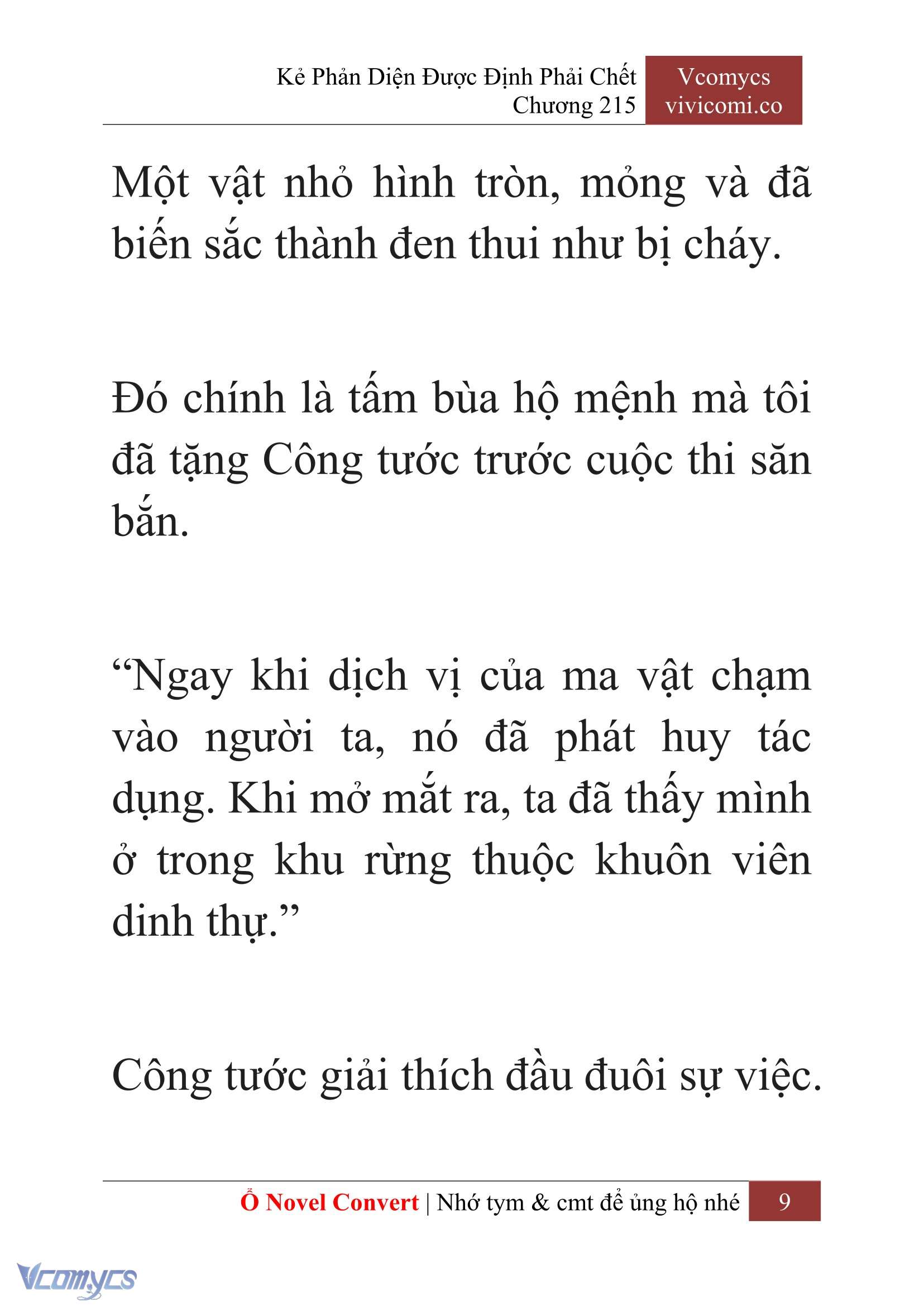 [Novel] Kẻ Phản Diện Được Định Phải Chết Chap 215 - Next Chap 216
