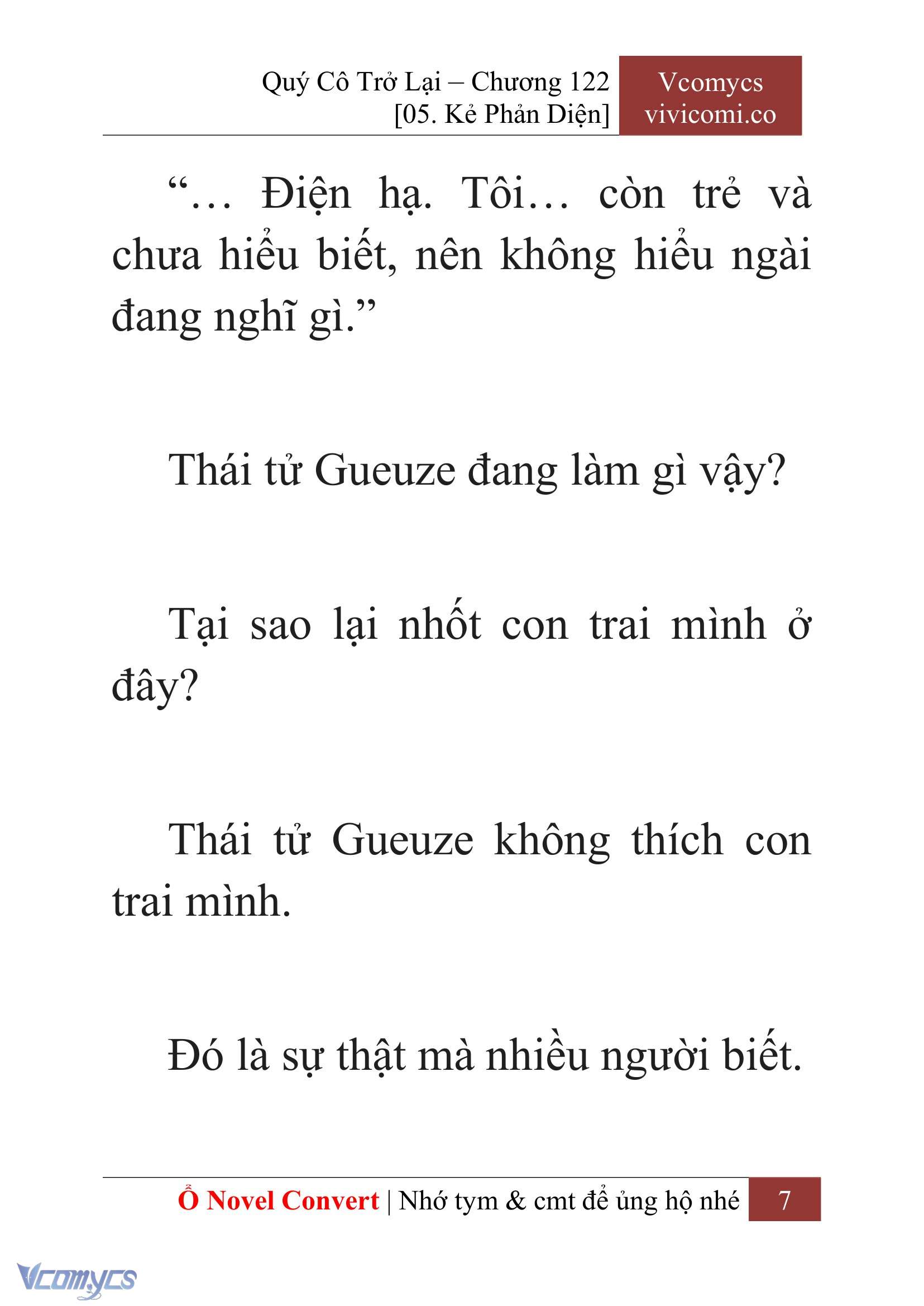 [Novel] Quý Cô Trở Lại Chap 122 - Trang 2