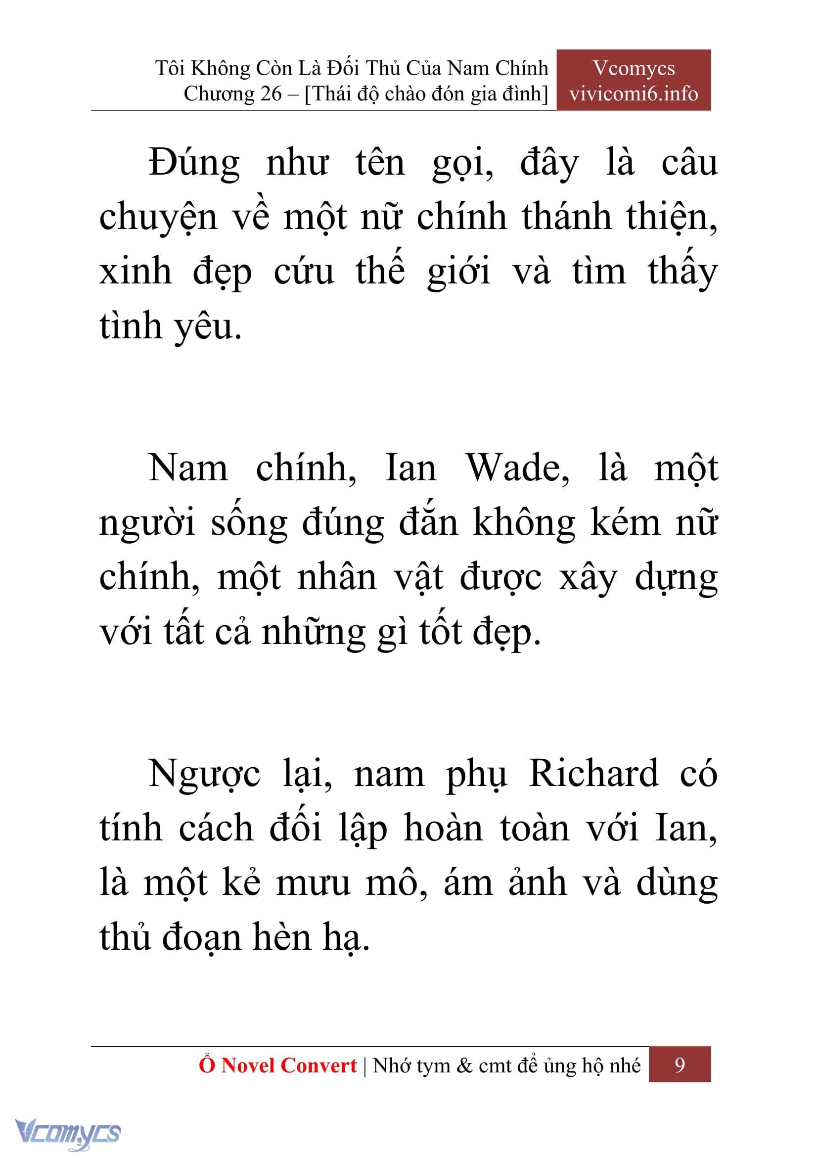 [Novel] Tôi Không Còn Là Đối Thủ Của Nam Chính Chap 26 - Trang 2