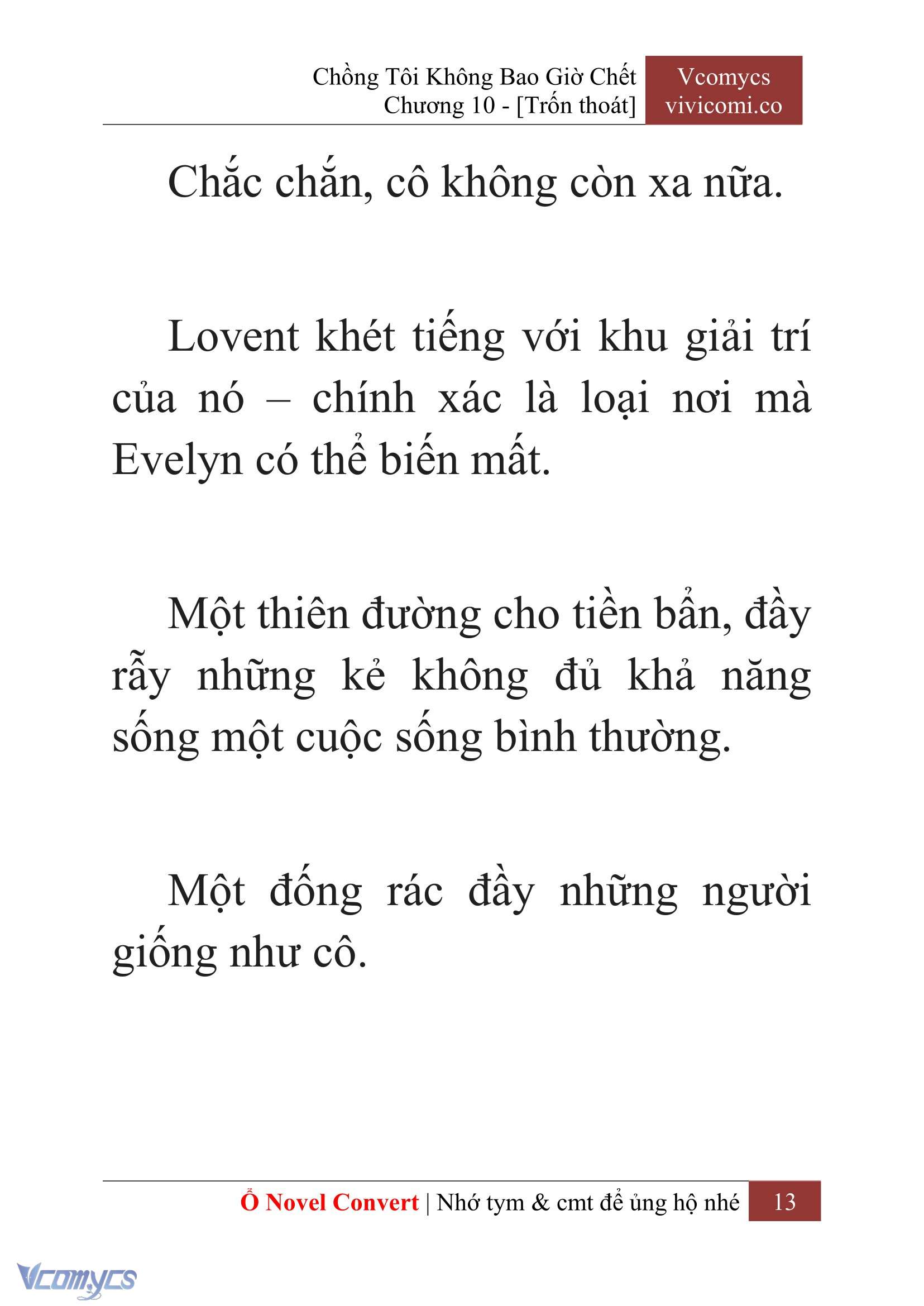 [Novel] Chồng Tôi Không Bao Giờ Chết Chap 10 - Trang 2