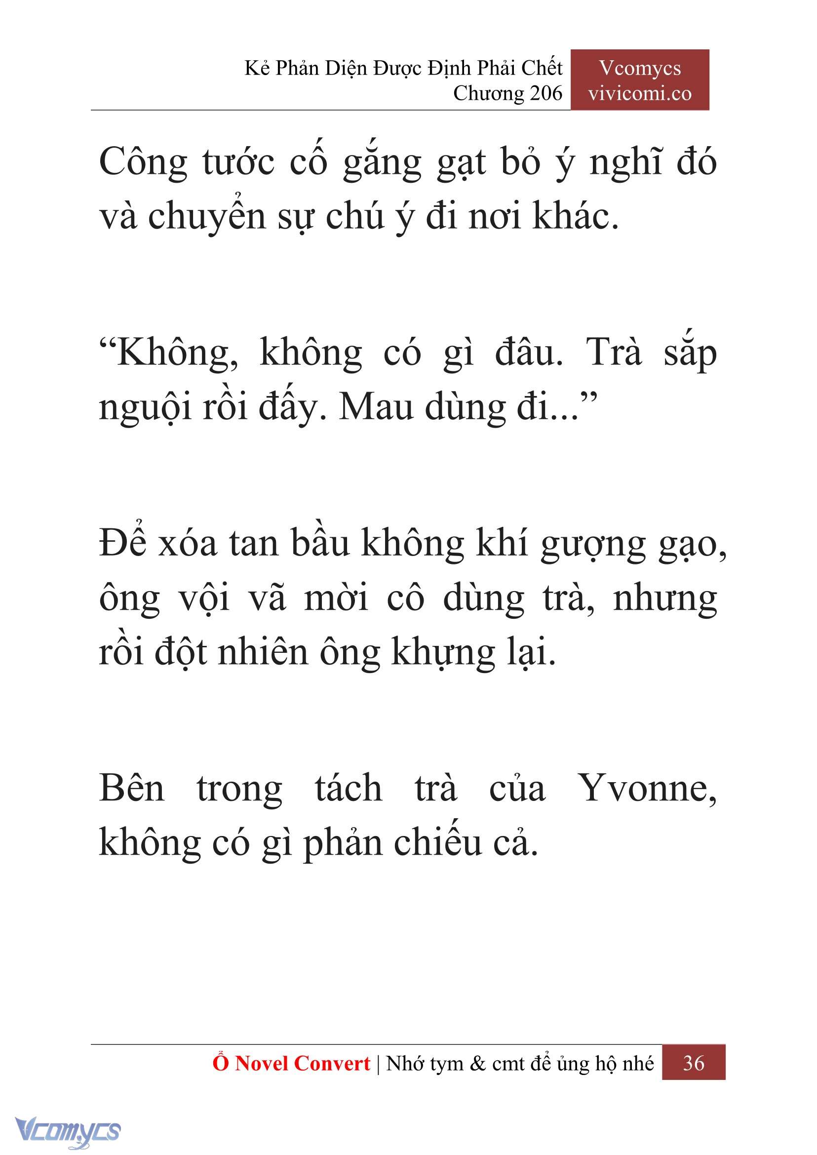 [Novel] Kẻ Phản Diện Được Định Phải Chết Chap 206 - Trang 2