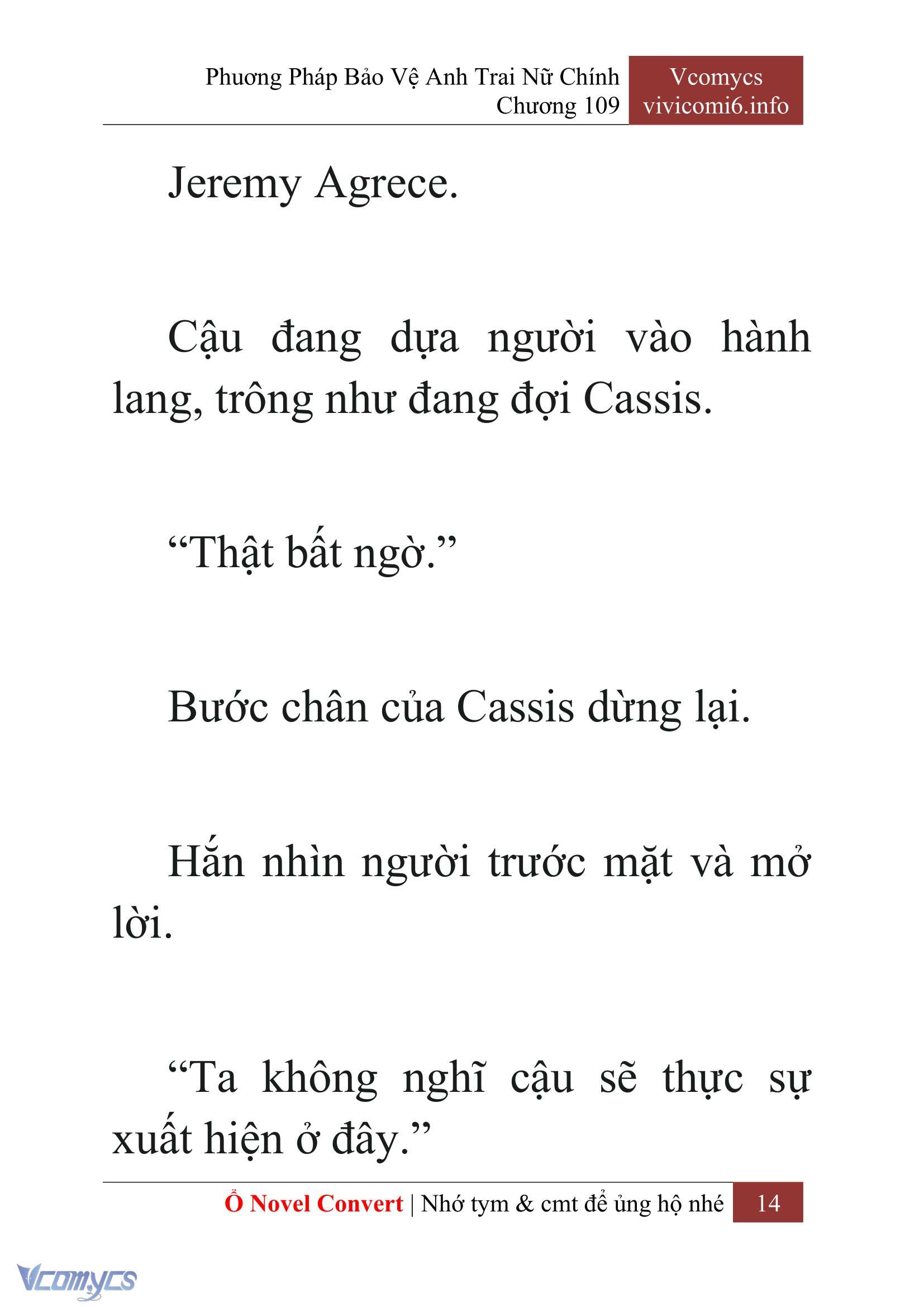 [Novel] Phương Pháp Bảo Vệ Anh Trai Nữ Chính Chap 109 - Trang 2
