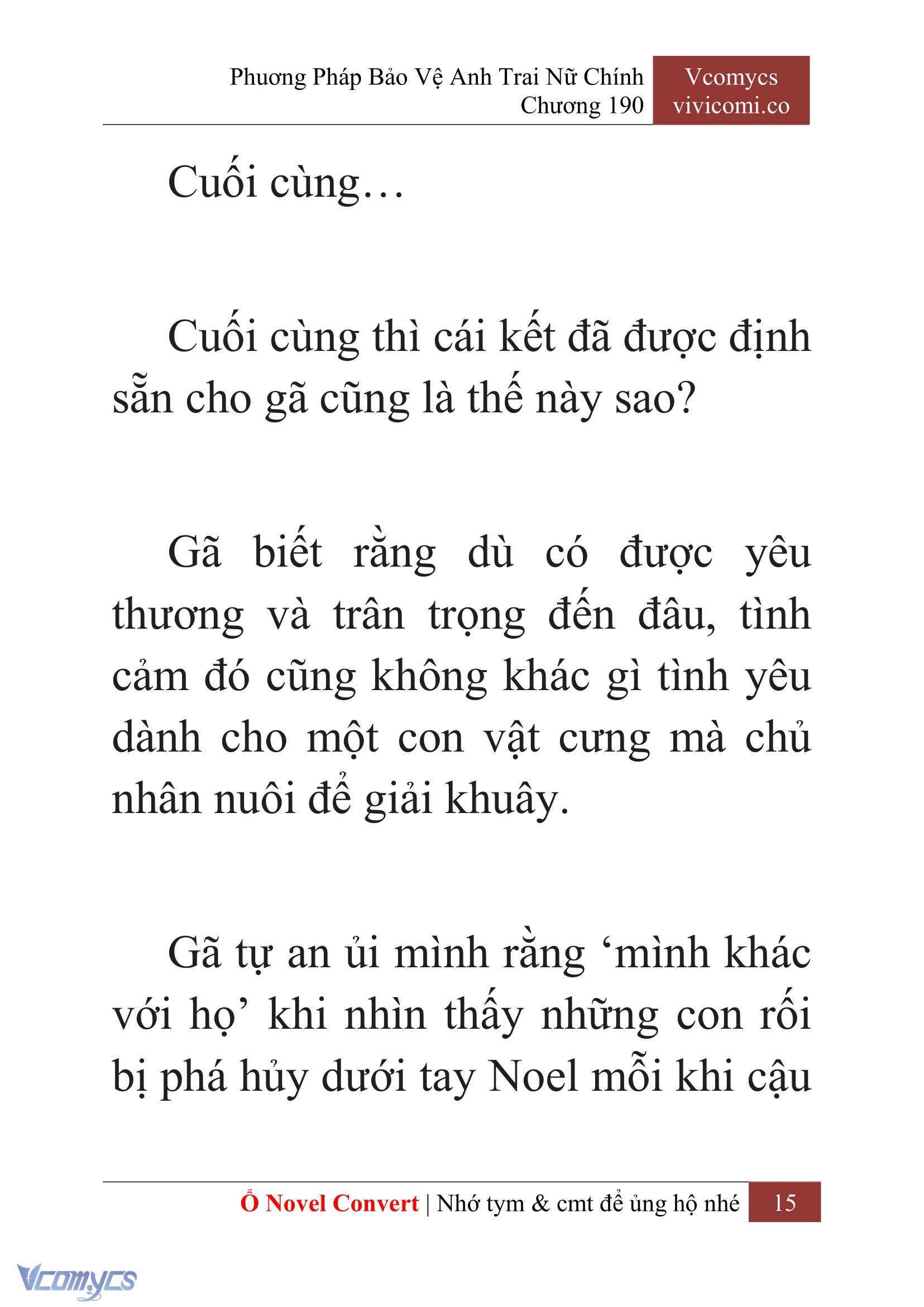 [Novel] Phương Pháp Bảo Vệ Anh Trai Nữ Chính Chap 190 - Trang 2