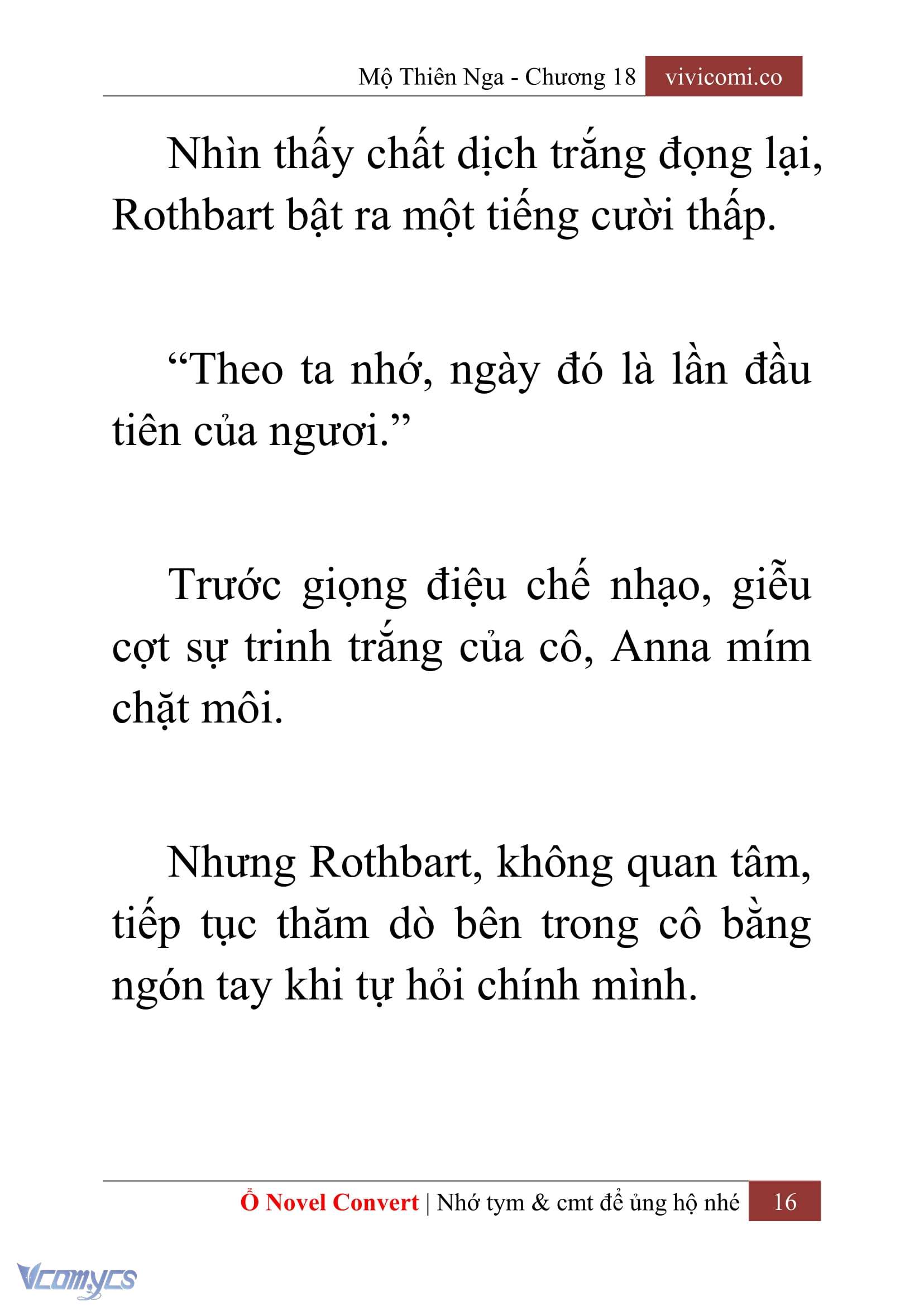 [Novel] Mộ Thiên Nga Chap 18 - Trang 2