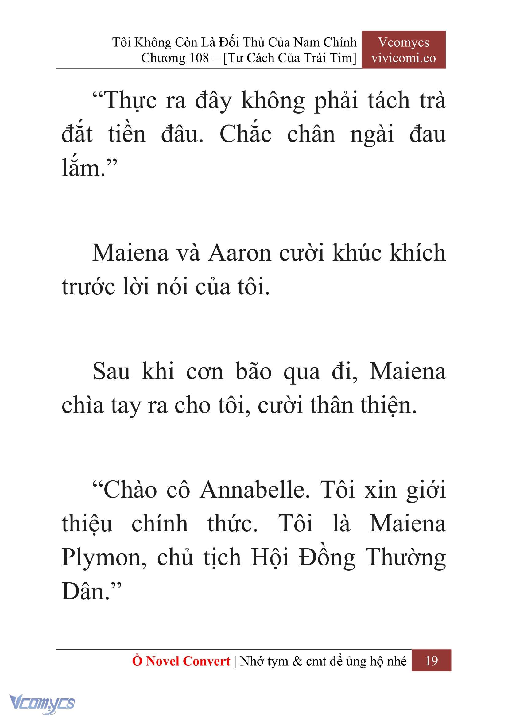[Novel] Tôi Không Còn Là Đối Thủ Của Nam Chính Chap 108 - Trang 2