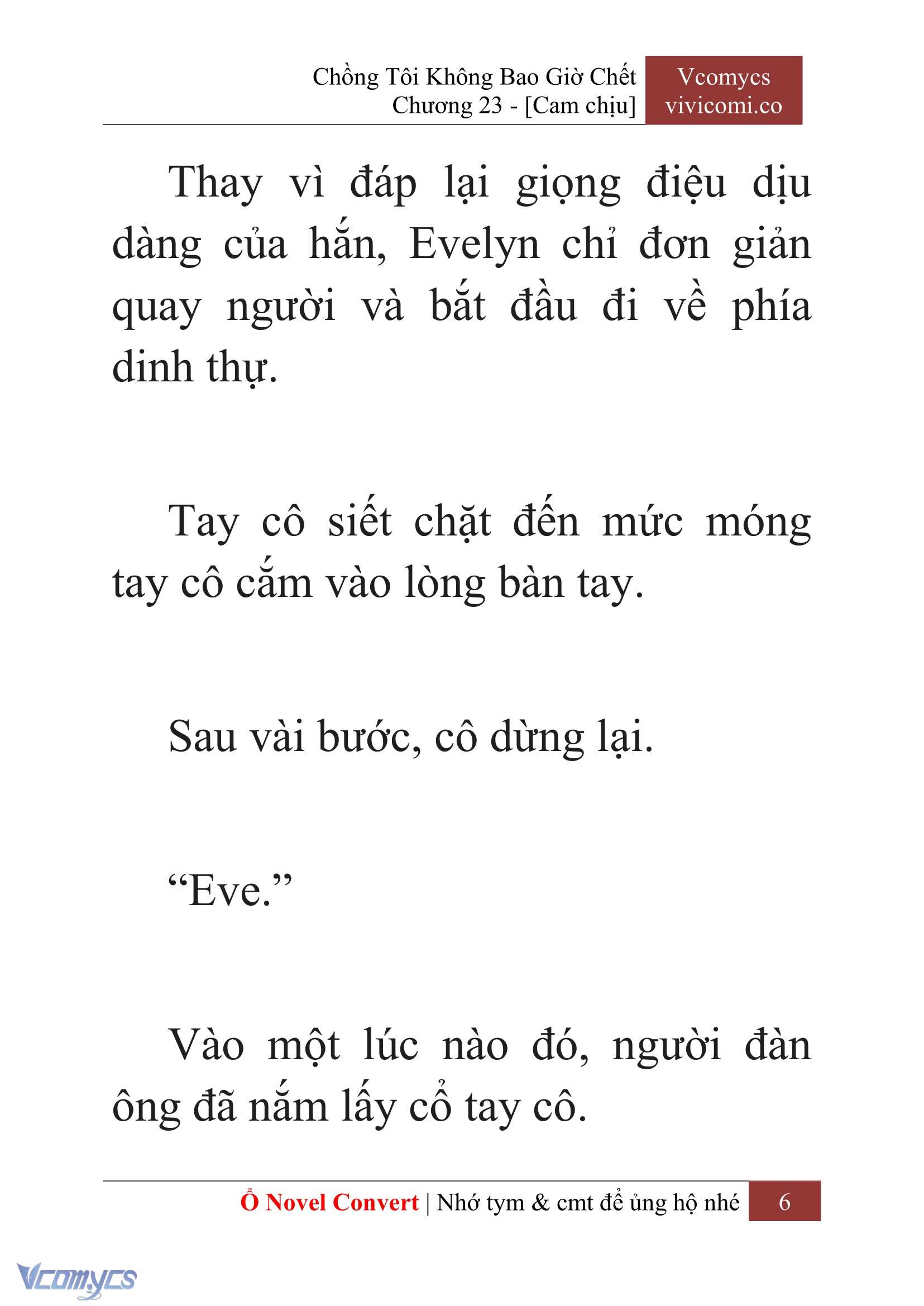 [Novel] Chồng Tôi Không Bao Giờ Chết Chap 23 - Trang 2