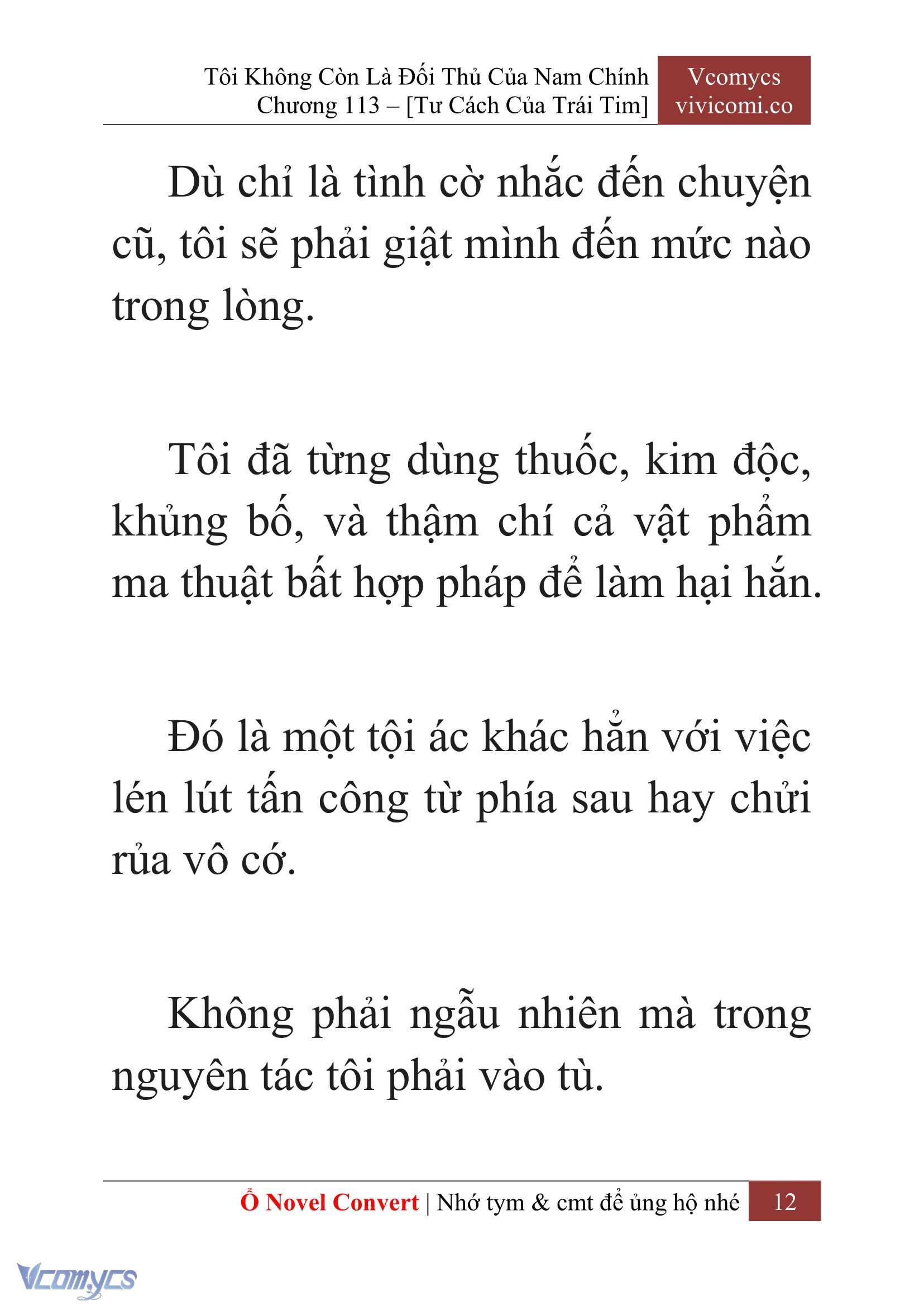 [Novel] Tôi Không Còn Là Đối Thủ Của Nam Chính Chap 113 - Trang 2