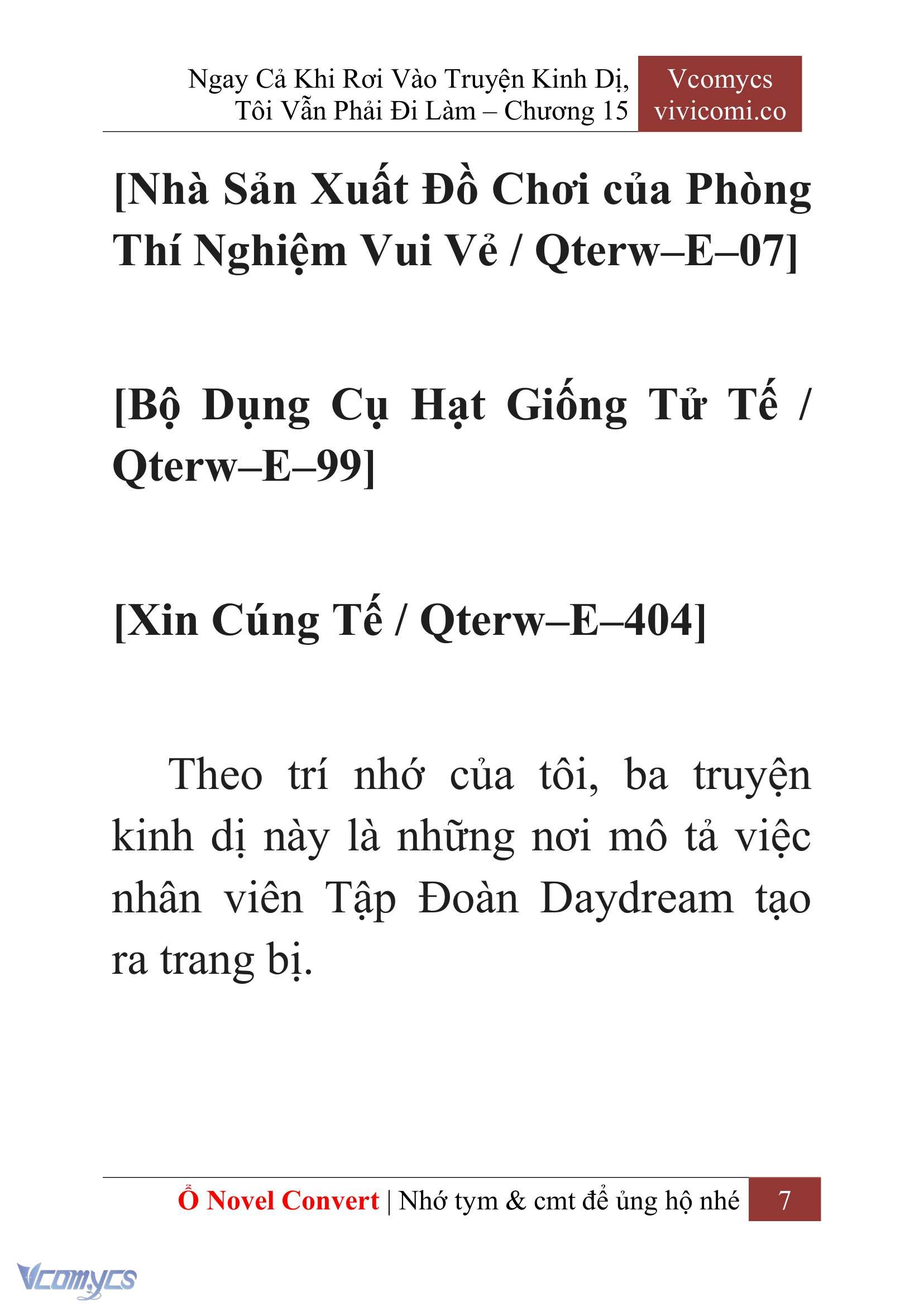 [Novel] Ngay Cả Khi Rơi Vào Truyện Kinh Dị, Tôi Vẫn Phải Đi Làm Chap 15 - Trang 2