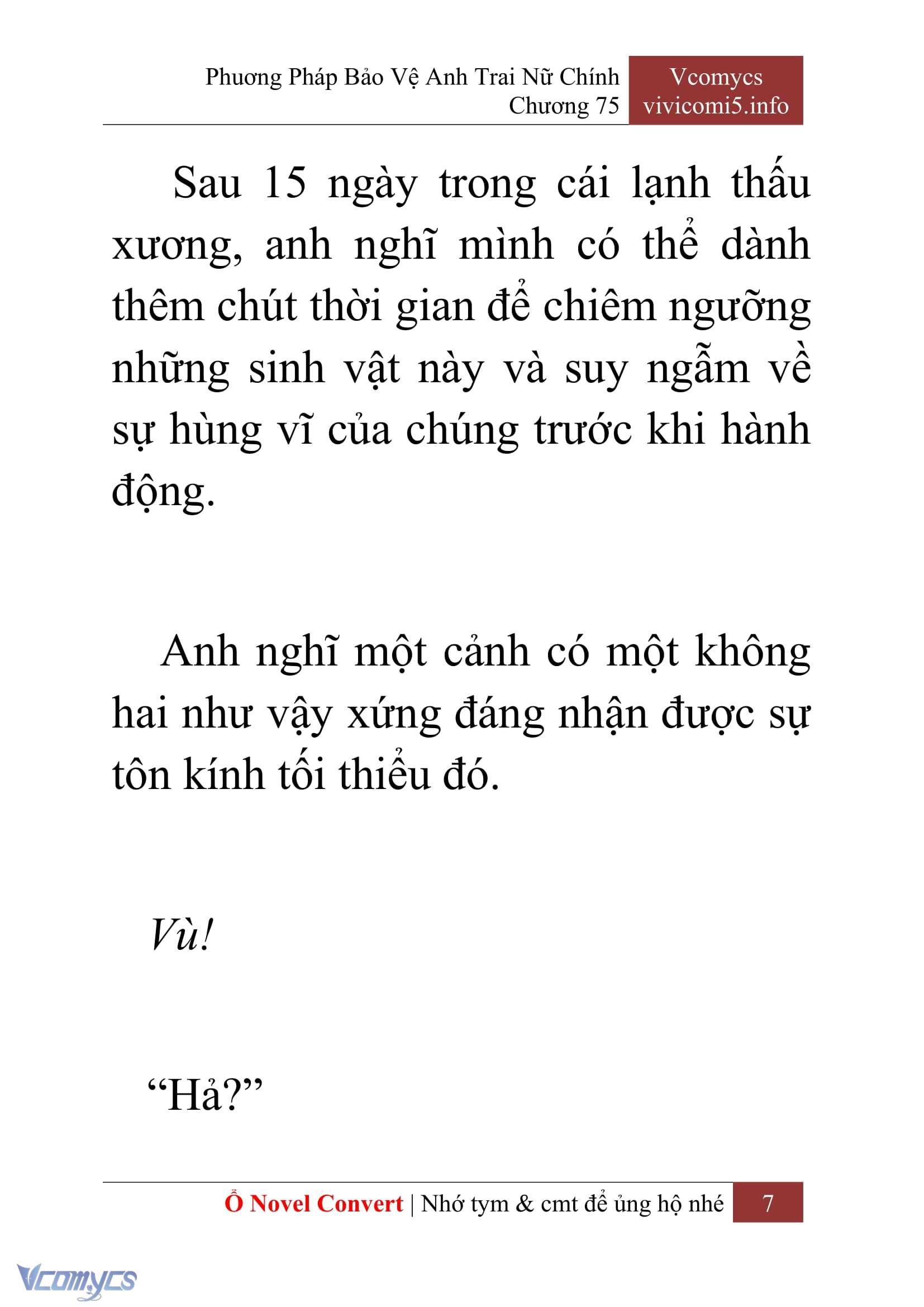 [Novel] Phương Pháp Bảo Vệ Anh Trai Nữ Chính Chap 75 - Trang 2