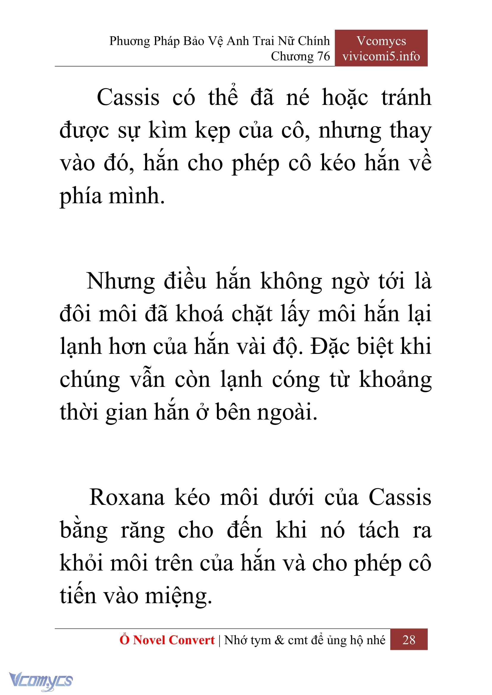 [Novel] Phương Pháp Bảo Vệ Anh Trai Nữ Chính Chap 76 - Trang 2