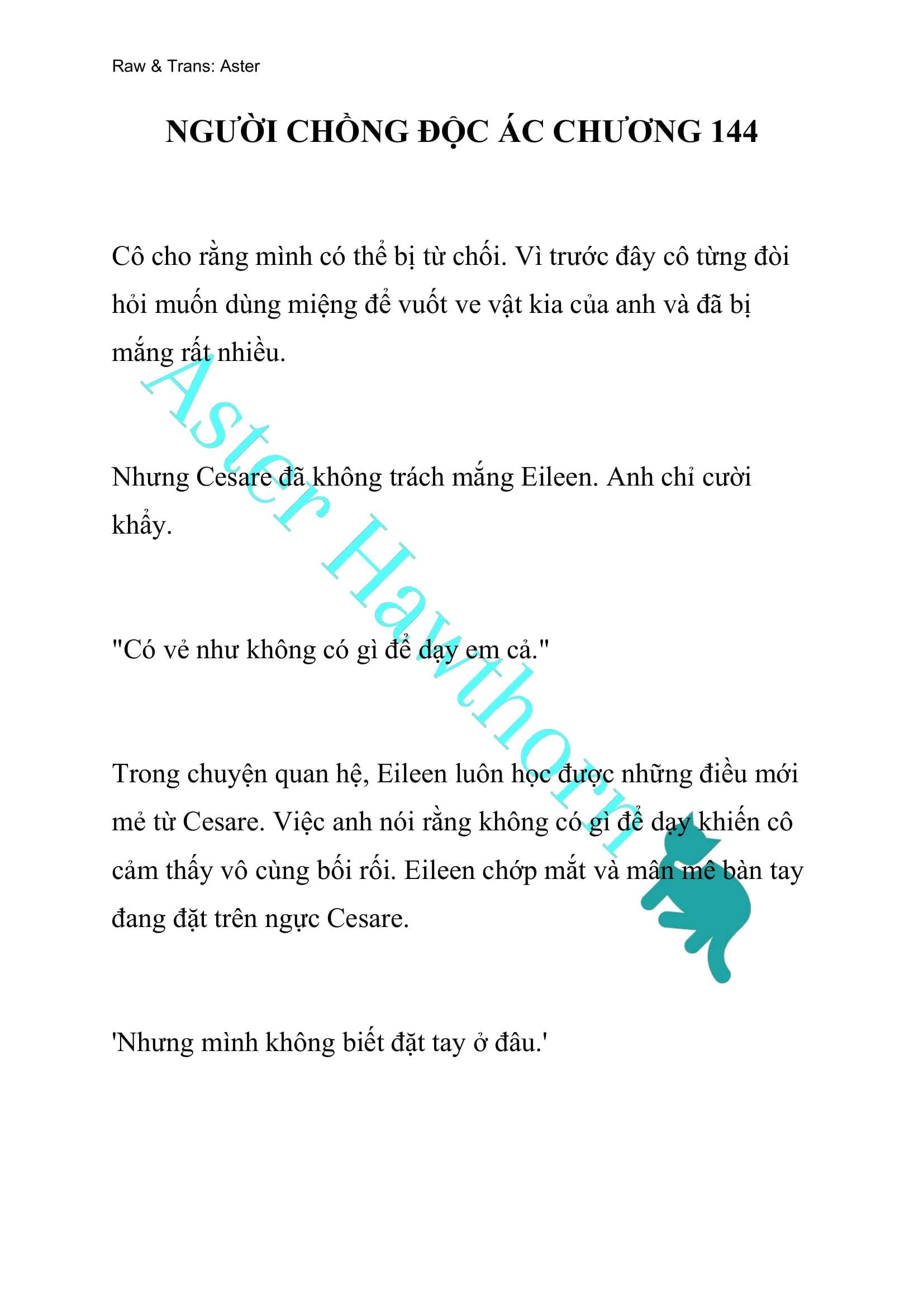 [NOVEL] Người Chồng Độc Ác Chap 144 - Trang 2