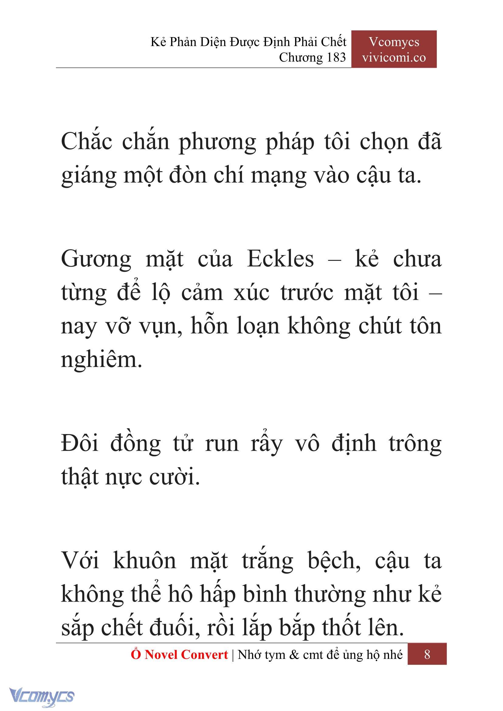 [Novel] Kẻ Phản Diện Được Định Phải Chết Chap 183 - Next Chap 184