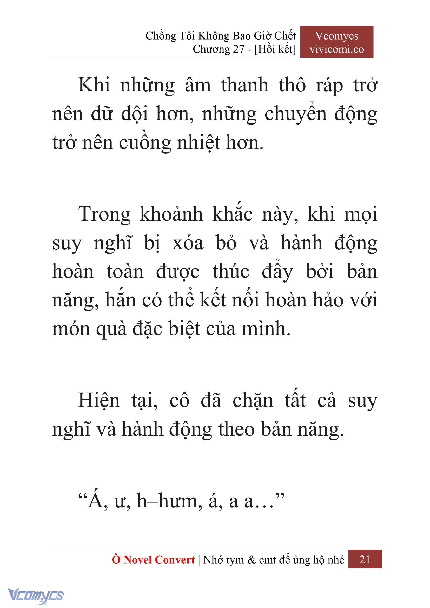 [Novel] Chồng Tôi Không Bao Giờ Chết Chap 27 - Trang 2