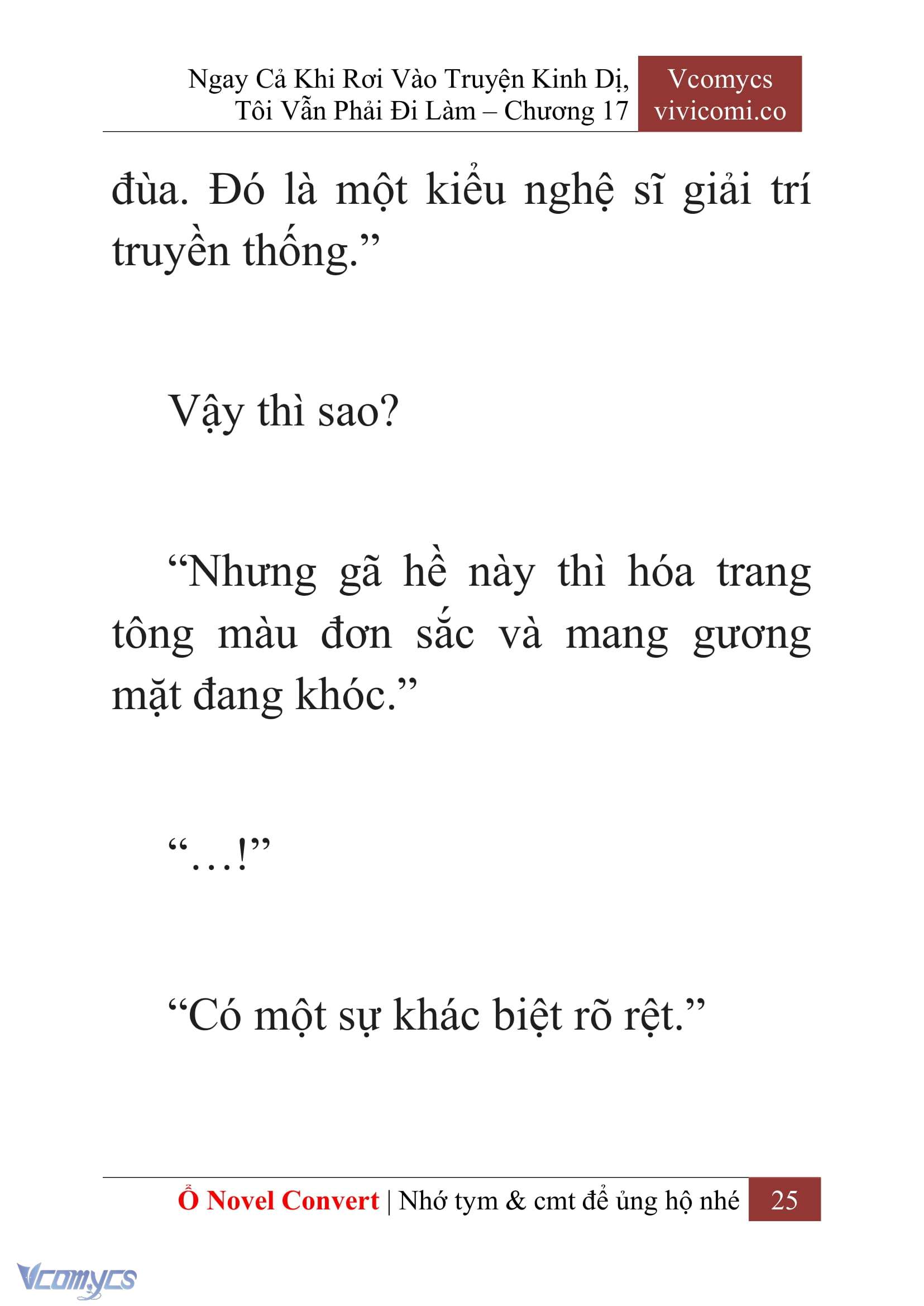 [Novel] Ngay Cả Khi Rơi Vào Truyện Kinh Dị, Tôi Vẫn Phải Đi Làm Chap 17 - Trang 2