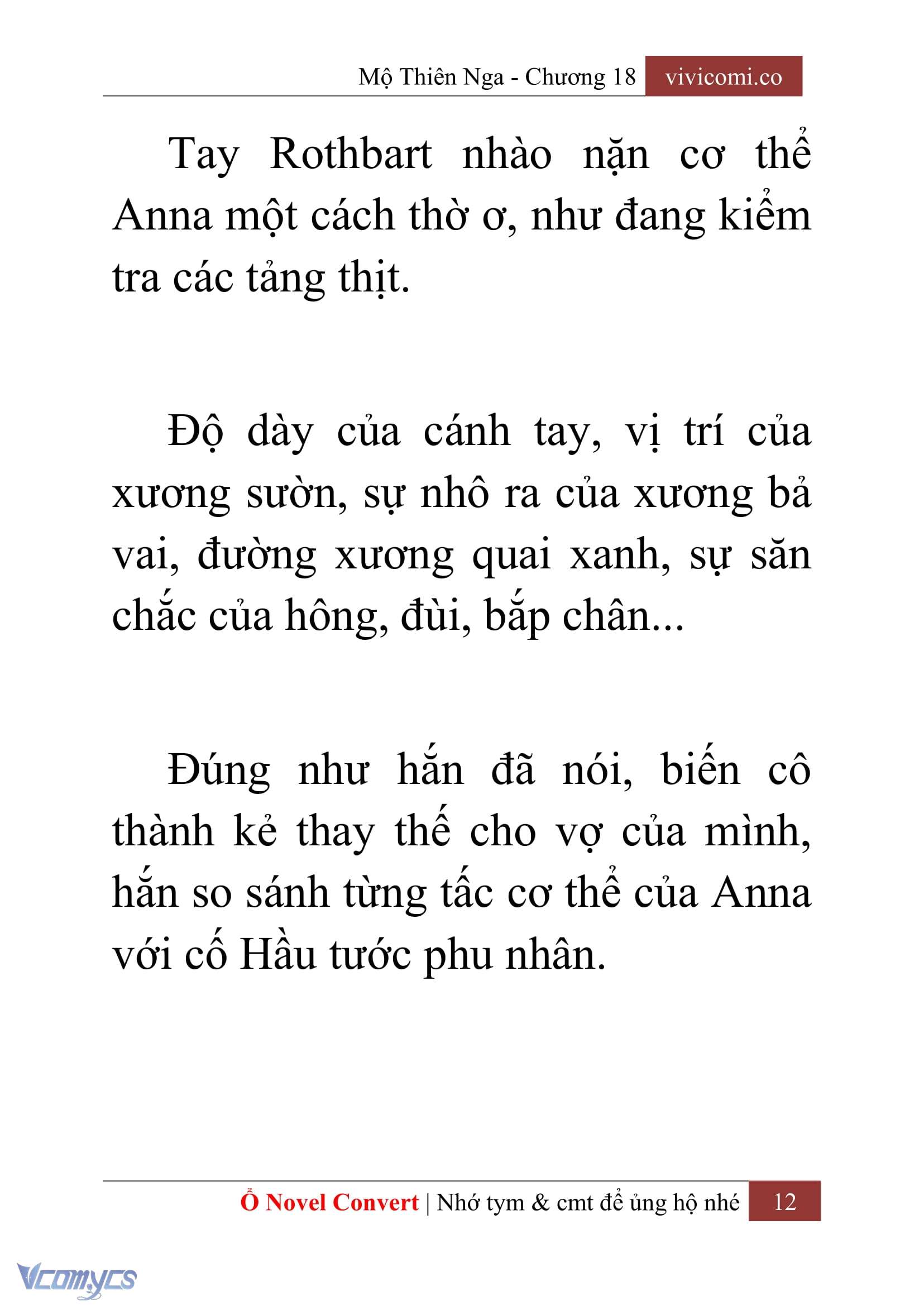 [Novel] Mộ Thiên Nga Chap 18 - Trang 2