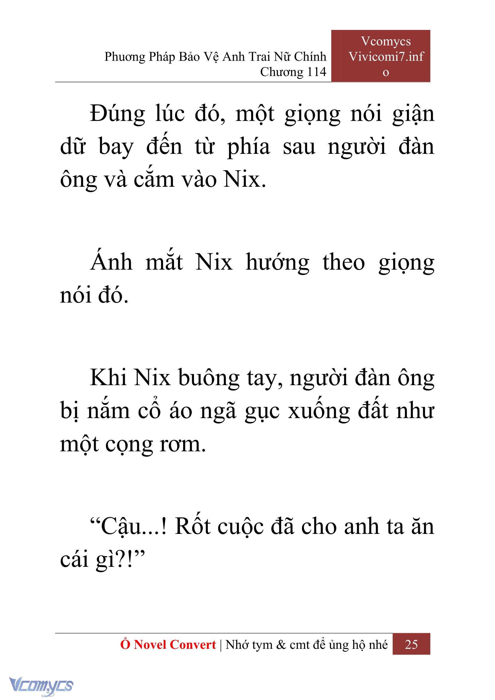 [Novel] Phương Pháp Bảo Vệ Anh Trai Nữ Chính Chap 114 - Trang 2