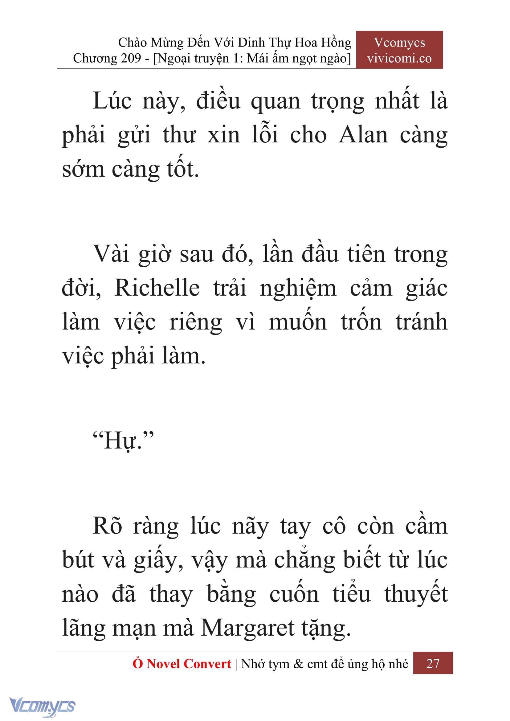 [Novel] Chào Mừng Đến Với Dinh Thự Hoa Hồng Chap 209 - Trang 2