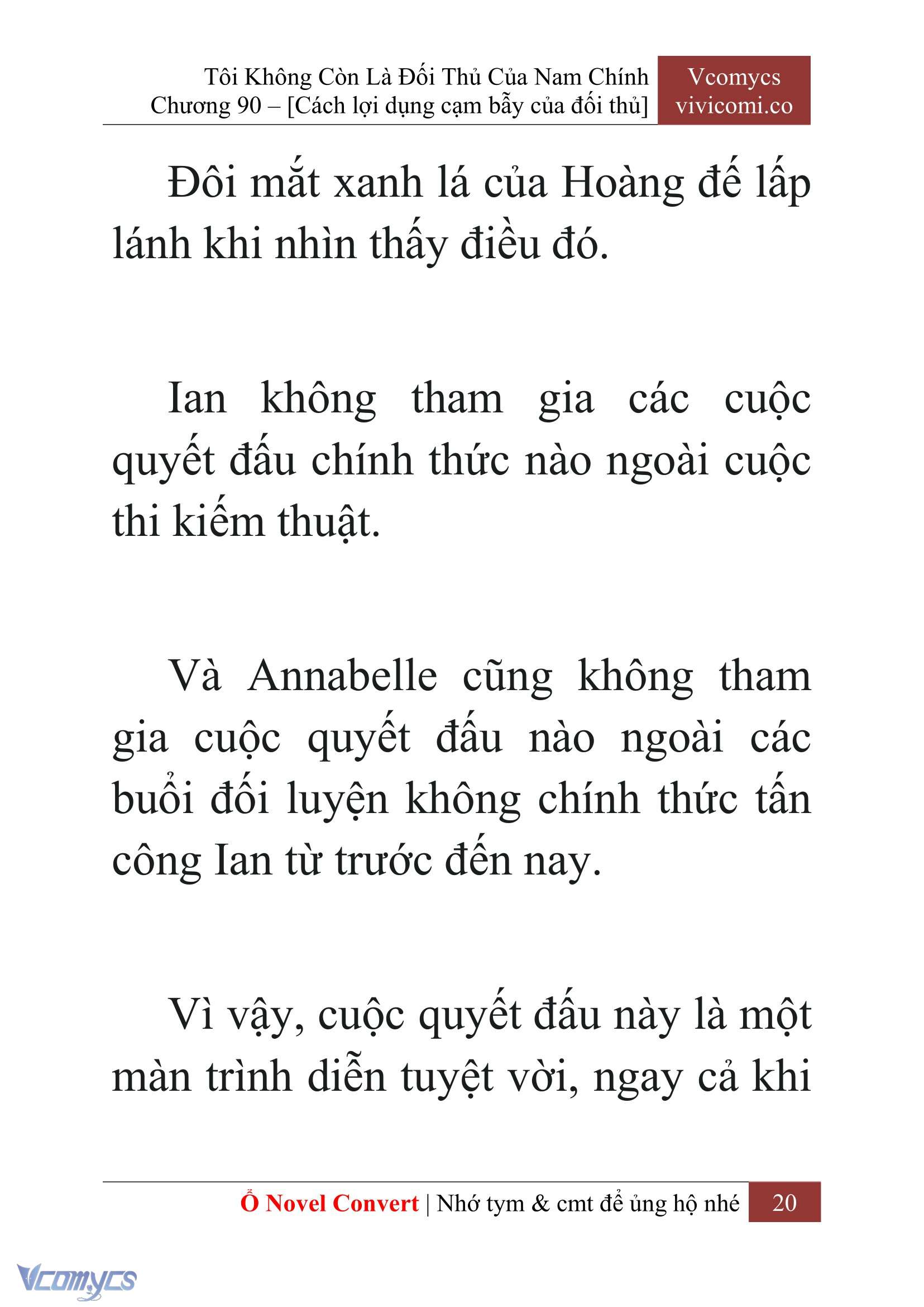 [Novel] Tôi Không Còn Là Đối Thủ Của Nam Chính Chap 90 - Trang 2