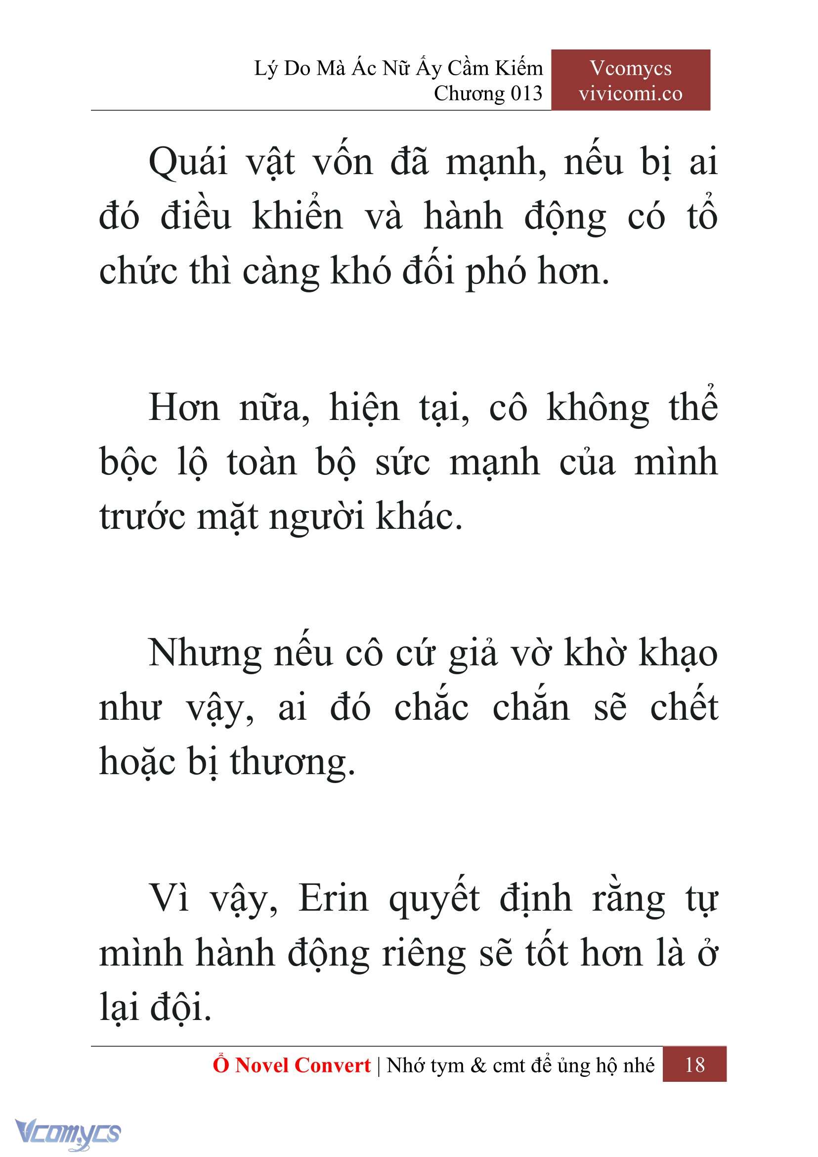 [Novel] Lý Do Mà Ác Nữ Ấy Cầm Kiếm Chap 13 - Trang 2