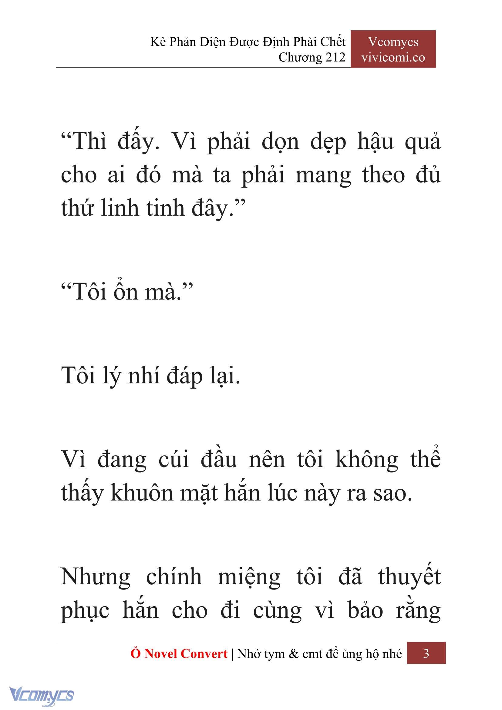 [Novel] Kẻ Phản Diện Được Định Phải Chết Chap 212 - Trang 2
