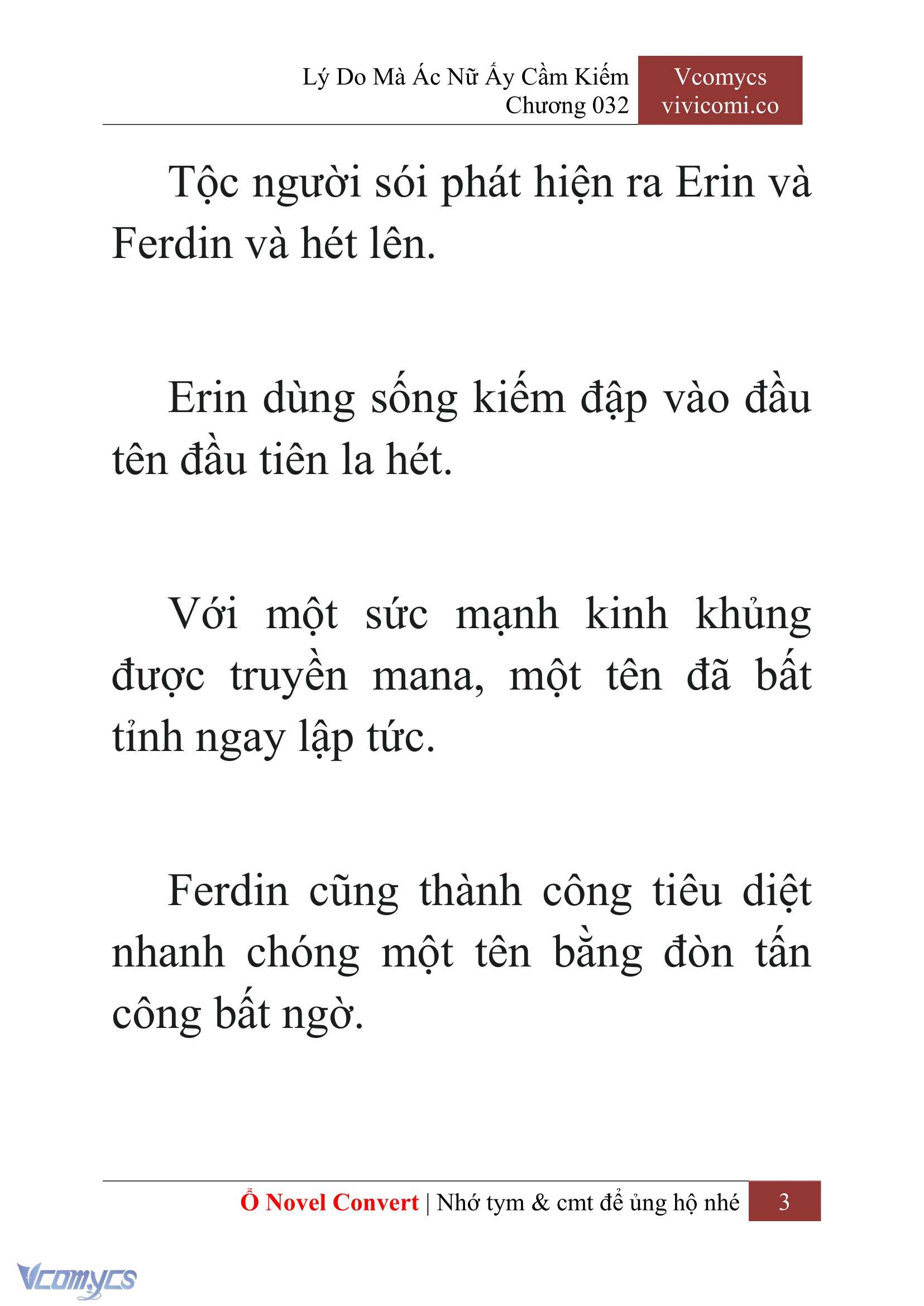 [Novel] Lý Do Mà Ác Nữ Ấy Cầm Kiếm Chap 32 - Trang 2