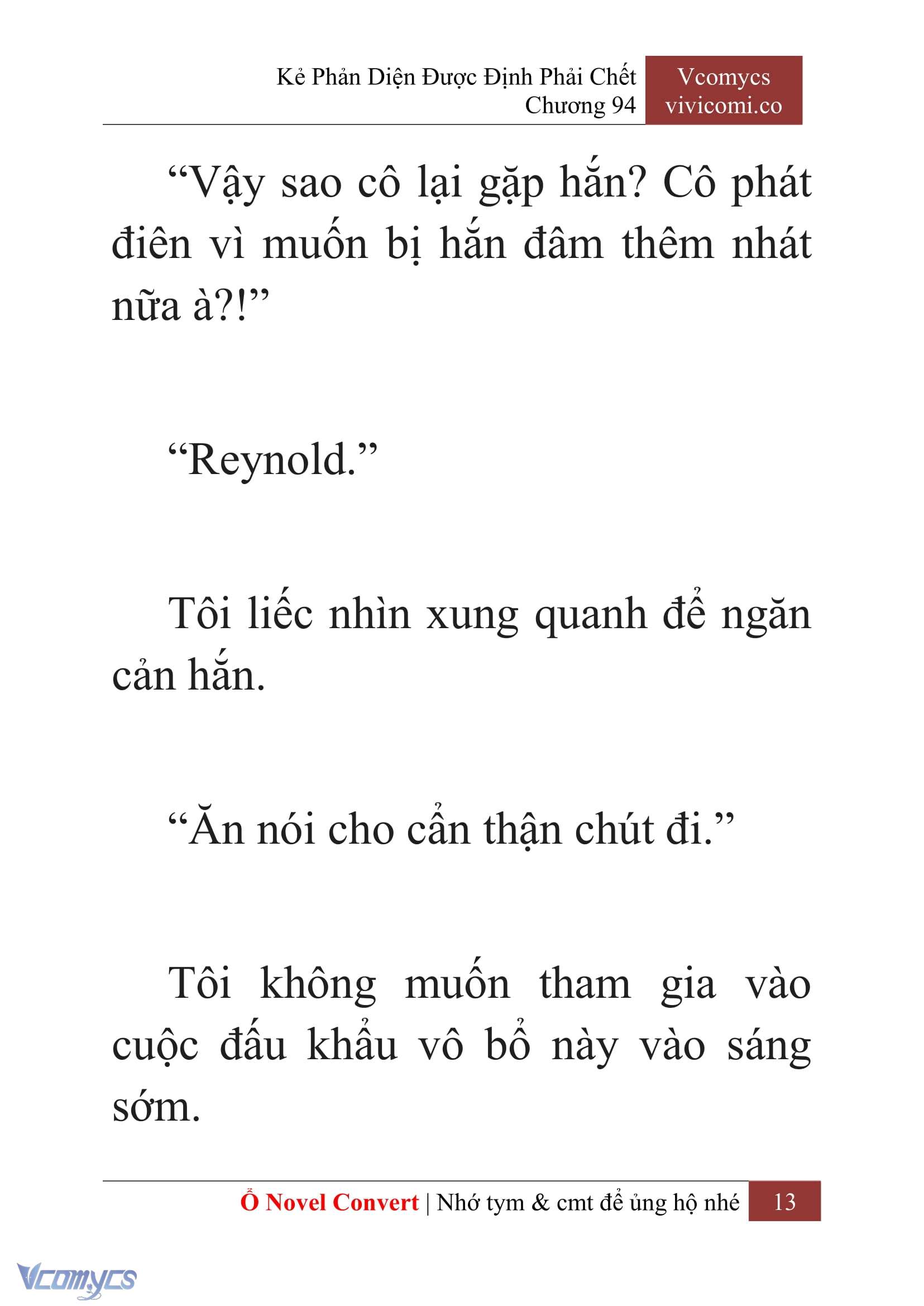 [Novel] Kẻ Phản Diện Được Định Phải Chết Chap 94 - Trang 2