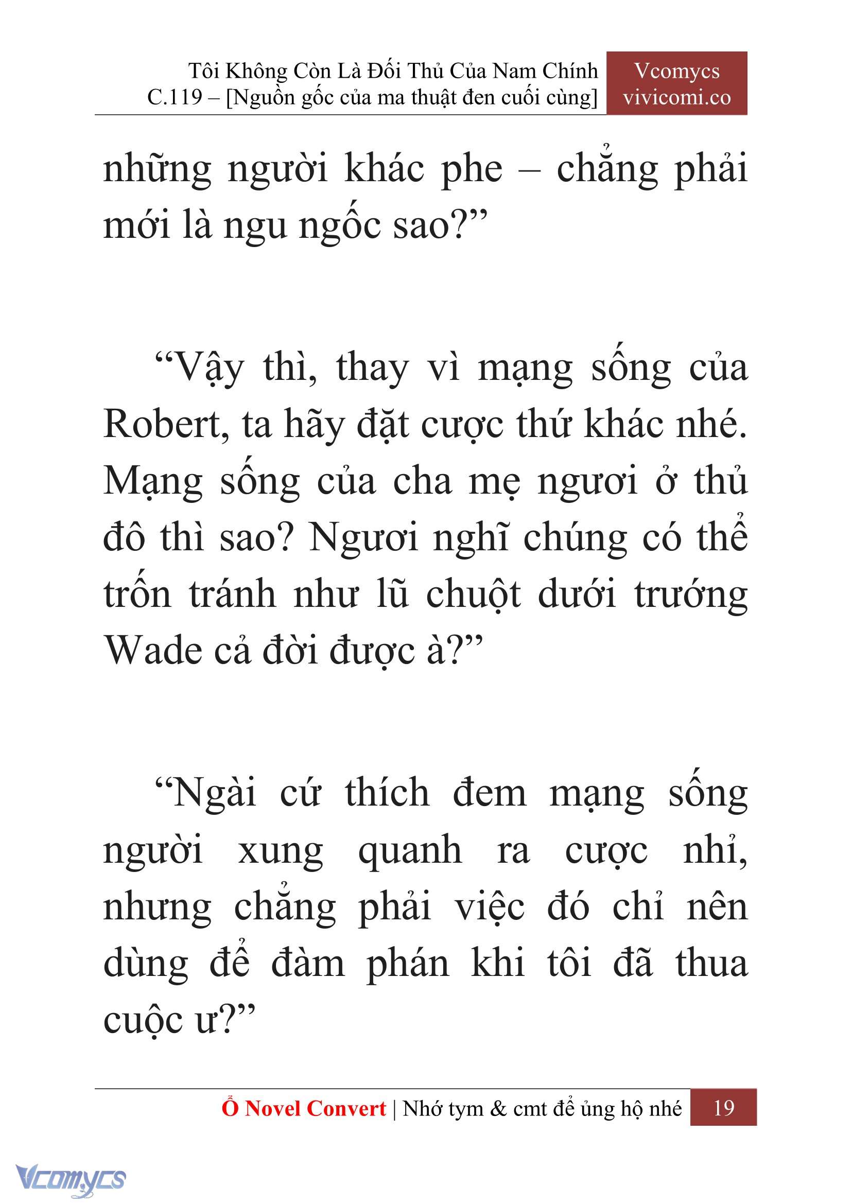 [Novel] Tôi Không Còn Là Đối Thủ Của Nam Chính Chap 119 - Trang 2