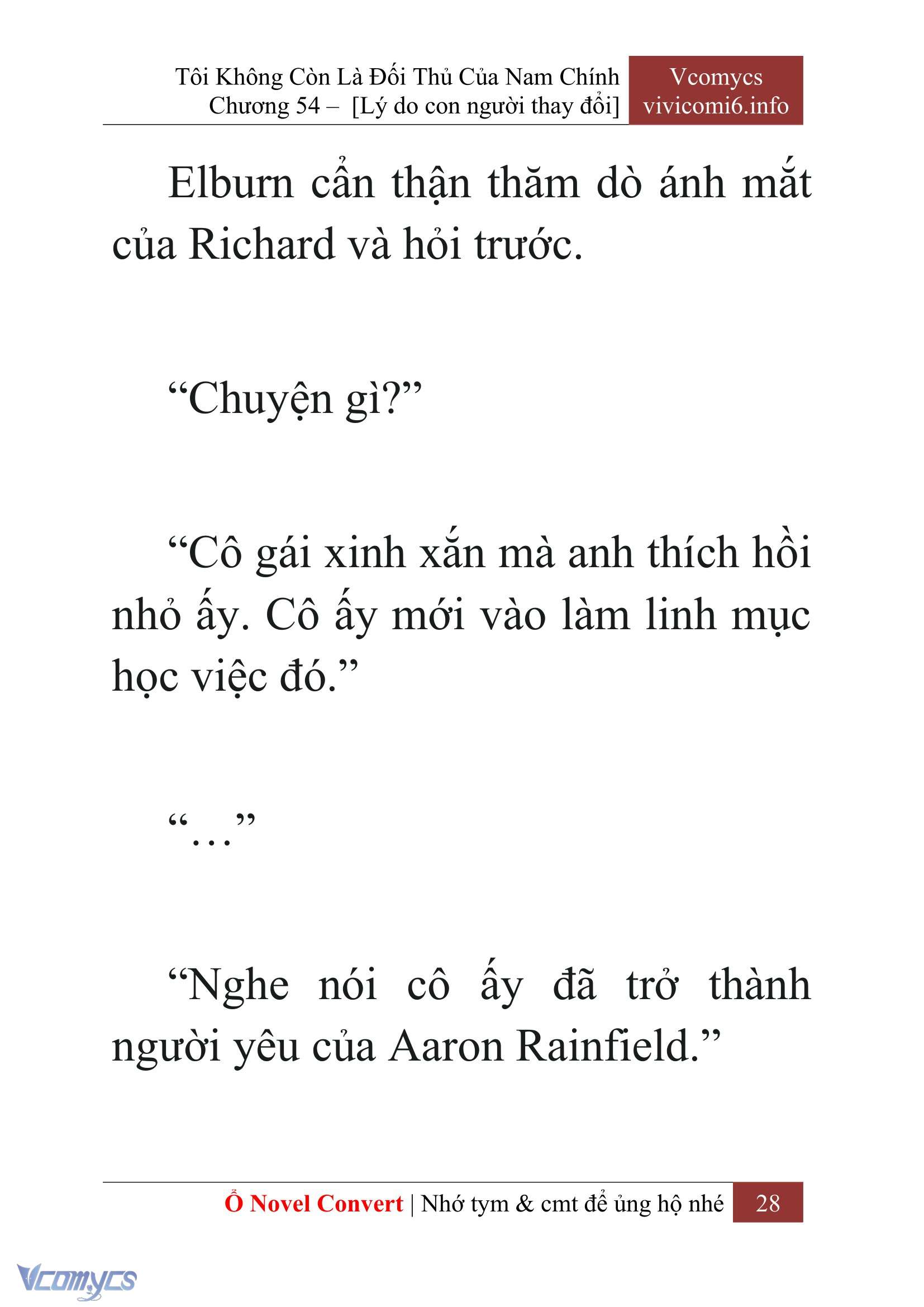 [Novel] Tôi Không Còn Là Đối Thủ Của Nam Chính Chap 54 - Trang 2