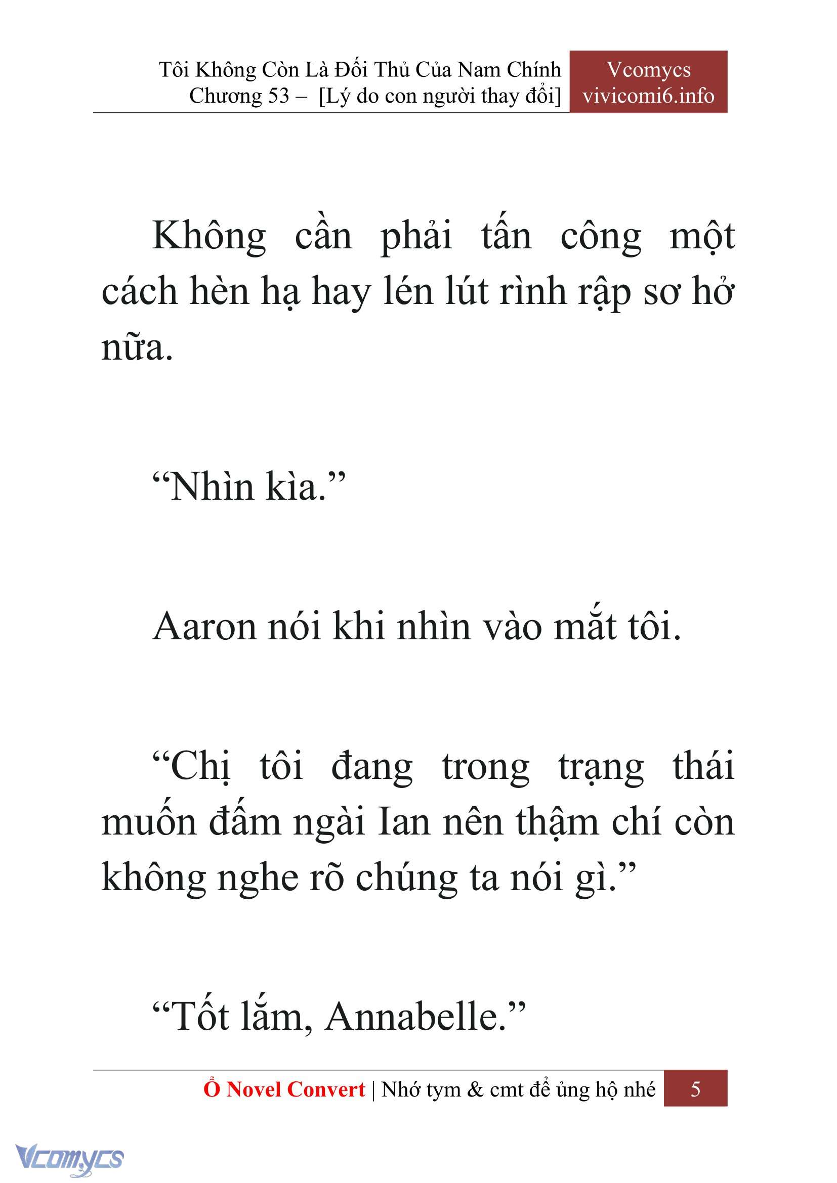[Novel] Tôi Không Còn Là Đối Thủ Của Nam Chính Chap 53 - Trang 2