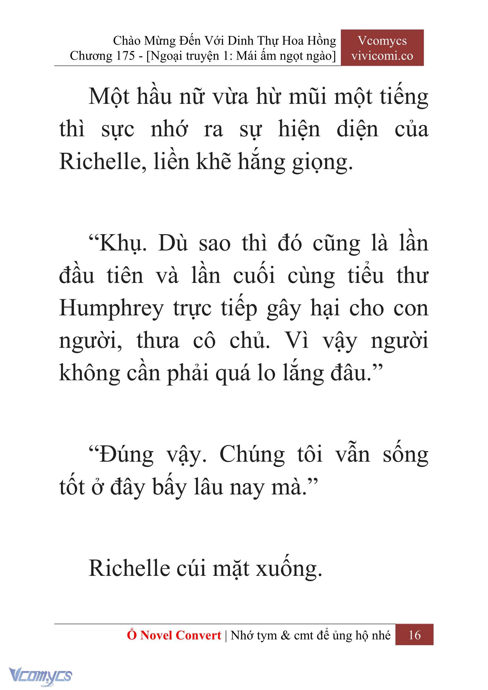 [Novel] Chào Mừng Đến Với Dinh Thự Hoa Hồng Chap 175 - Trang 2