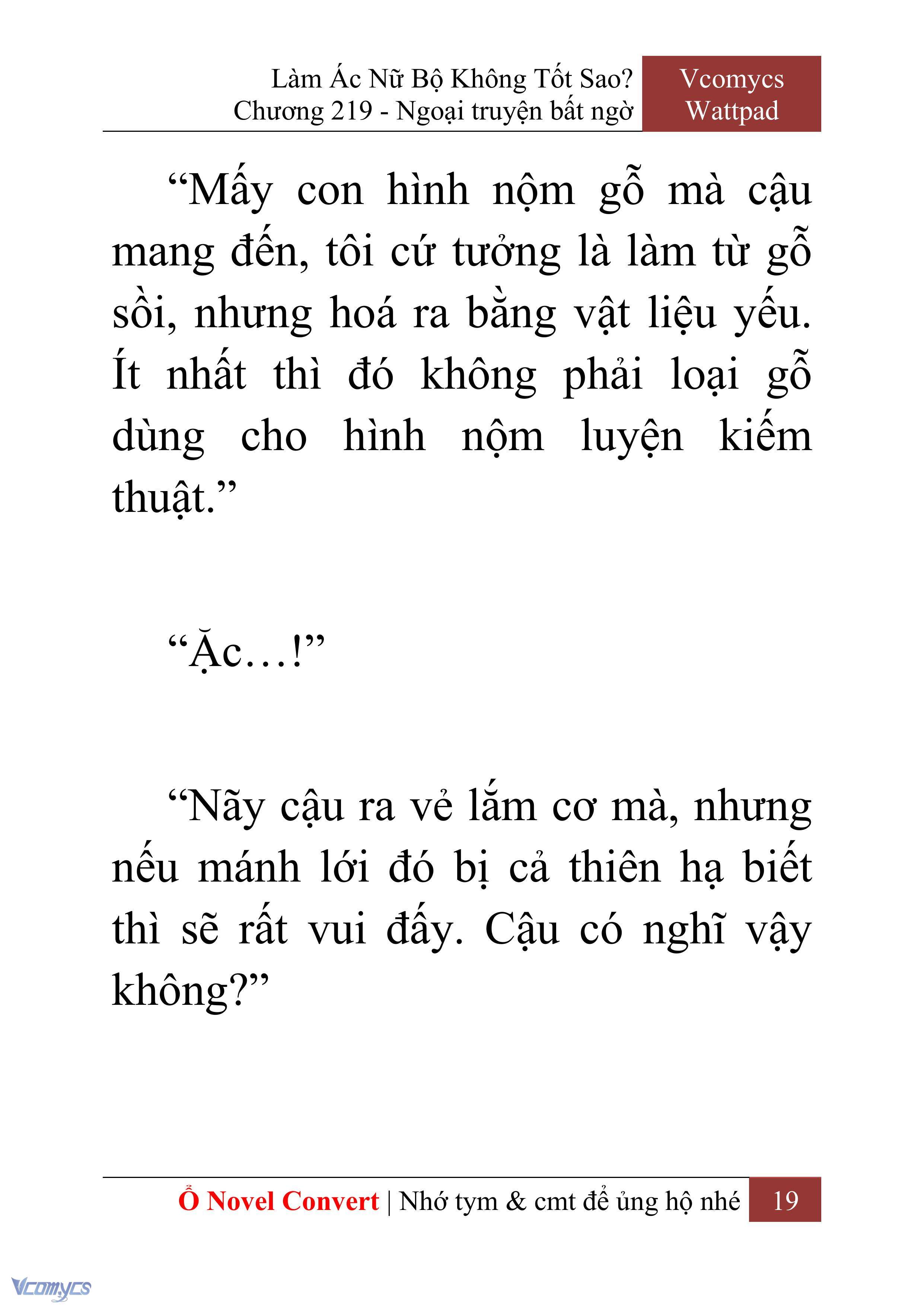 [Novel] Làm Ác Nữ Bộ Không Tốt Sao? Chap 219 - Trang 2