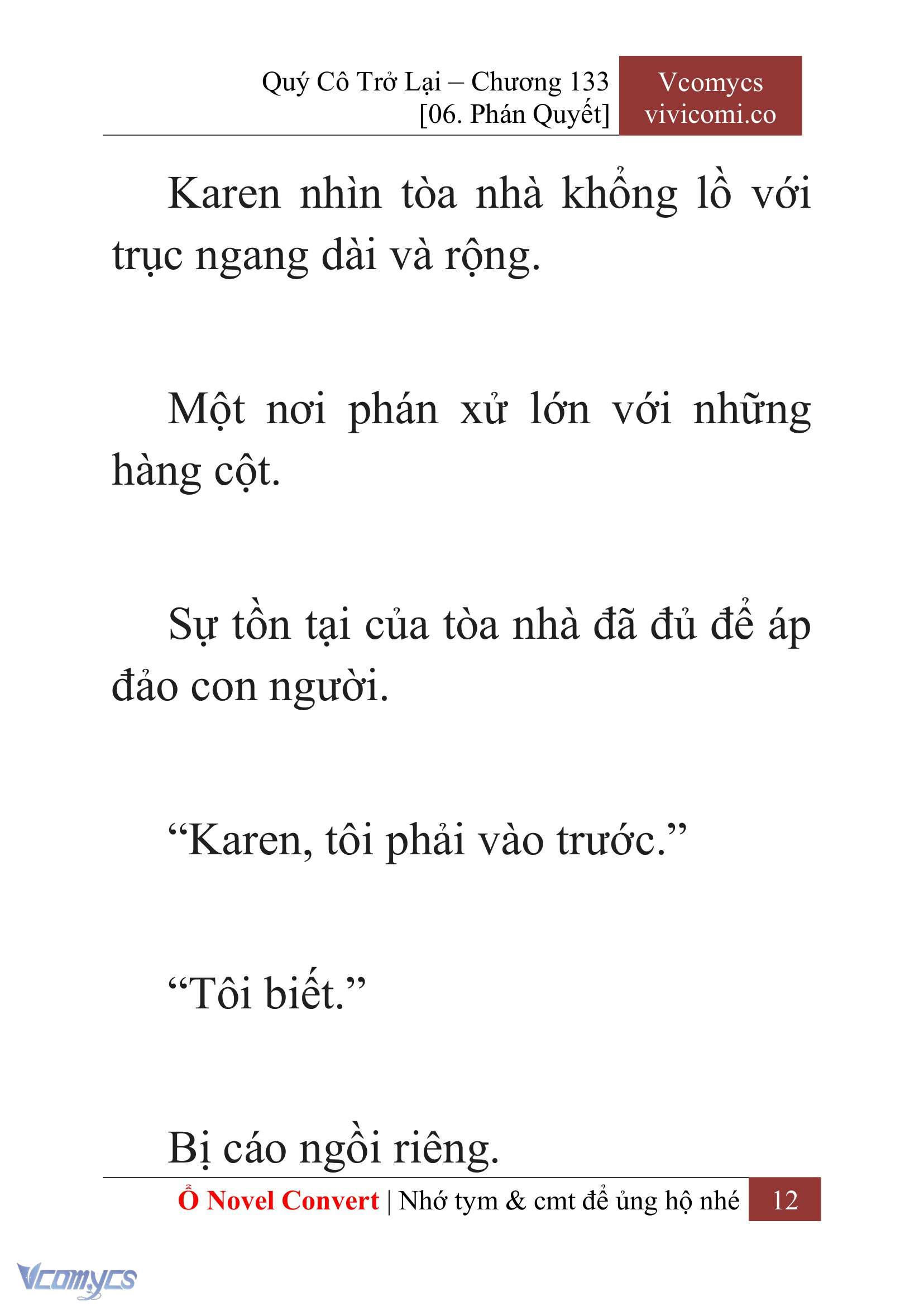 [Novel] Quý Cô Trở Lại Chap 133 - Trang 2
