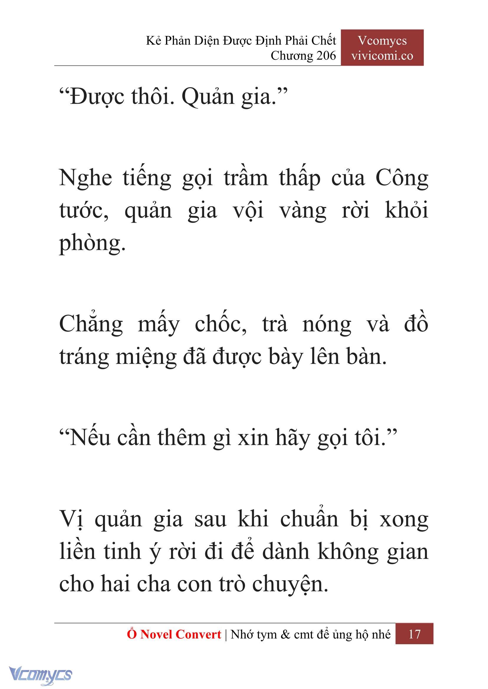 [Novel] Kẻ Phản Diện Được Định Phải Chết Chap 206 - Trang 2
