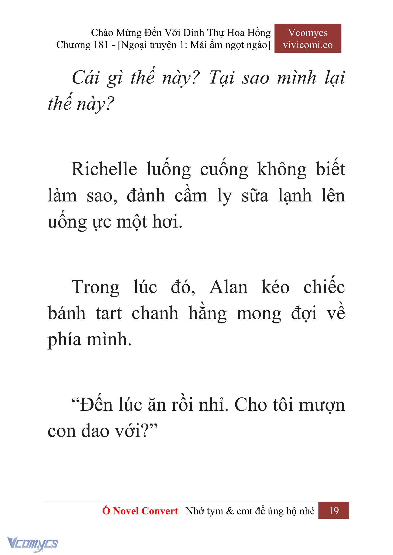 [Novel] Chào Mừng Đến Với Dinh Thự Hoa Hồng Chap 181 - Trang 2