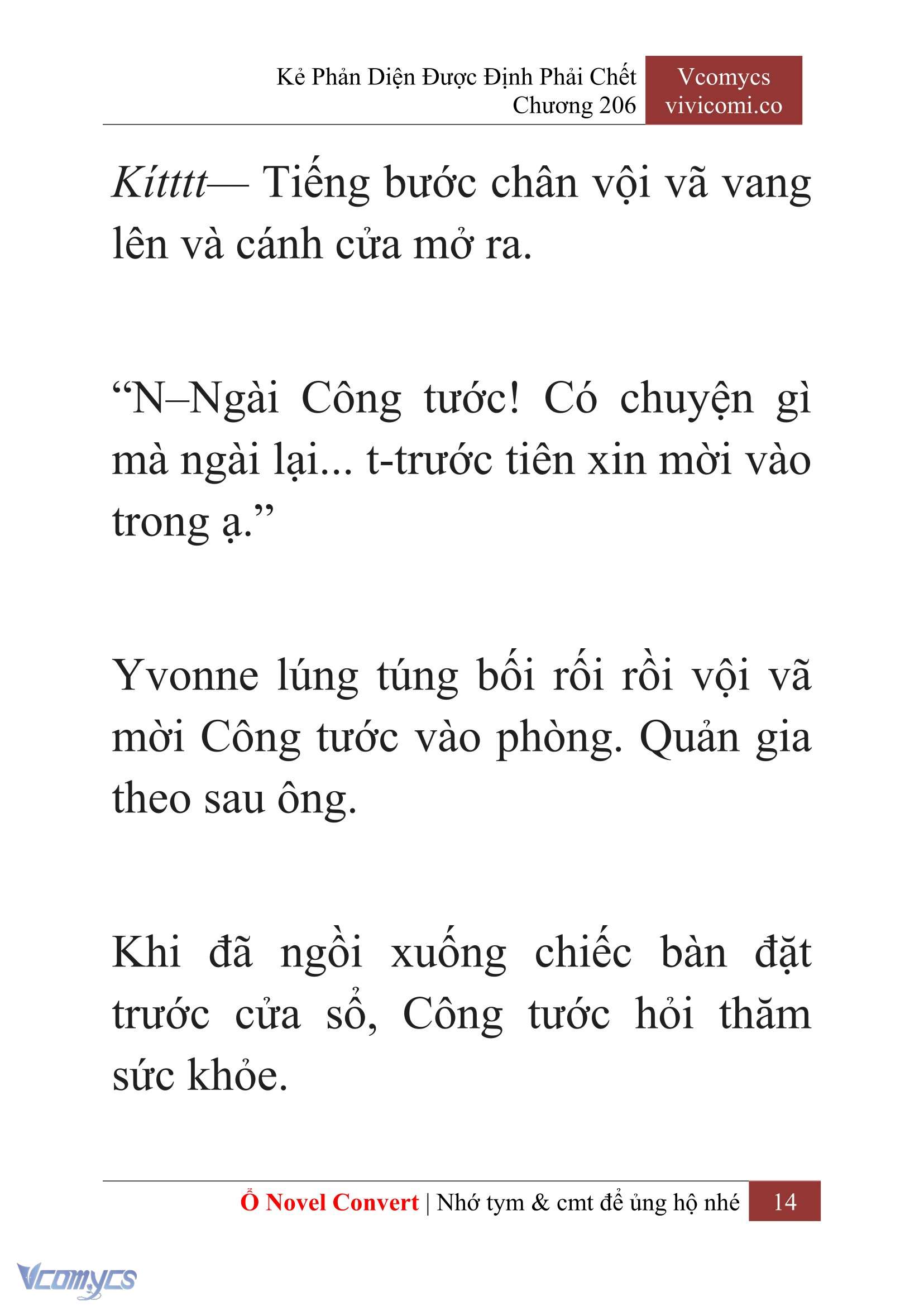[Novel] Kẻ Phản Diện Được Định Phải Chết Chap 206 - Trang 2