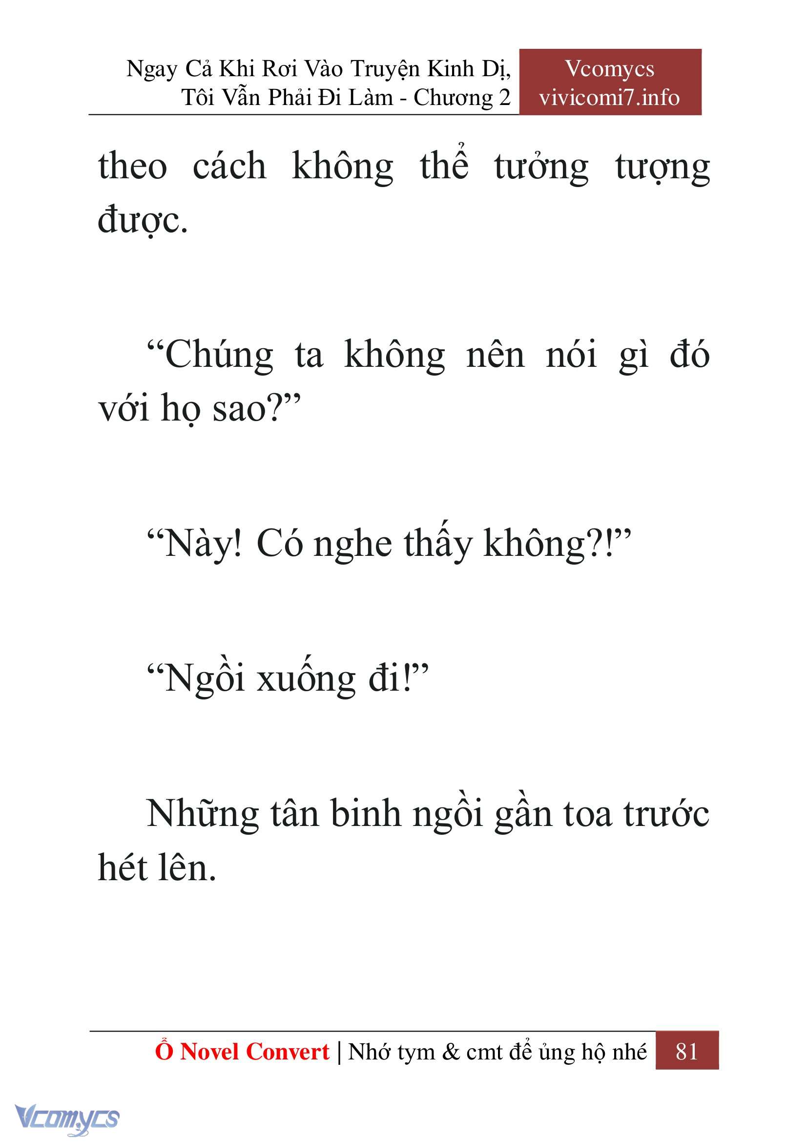 [Novel] Ngay Cả Khi Rơi Vào Truyện Kinh Dị, Tôi Vẫn Phải Đi Làm Chap 2 - Trang 2
