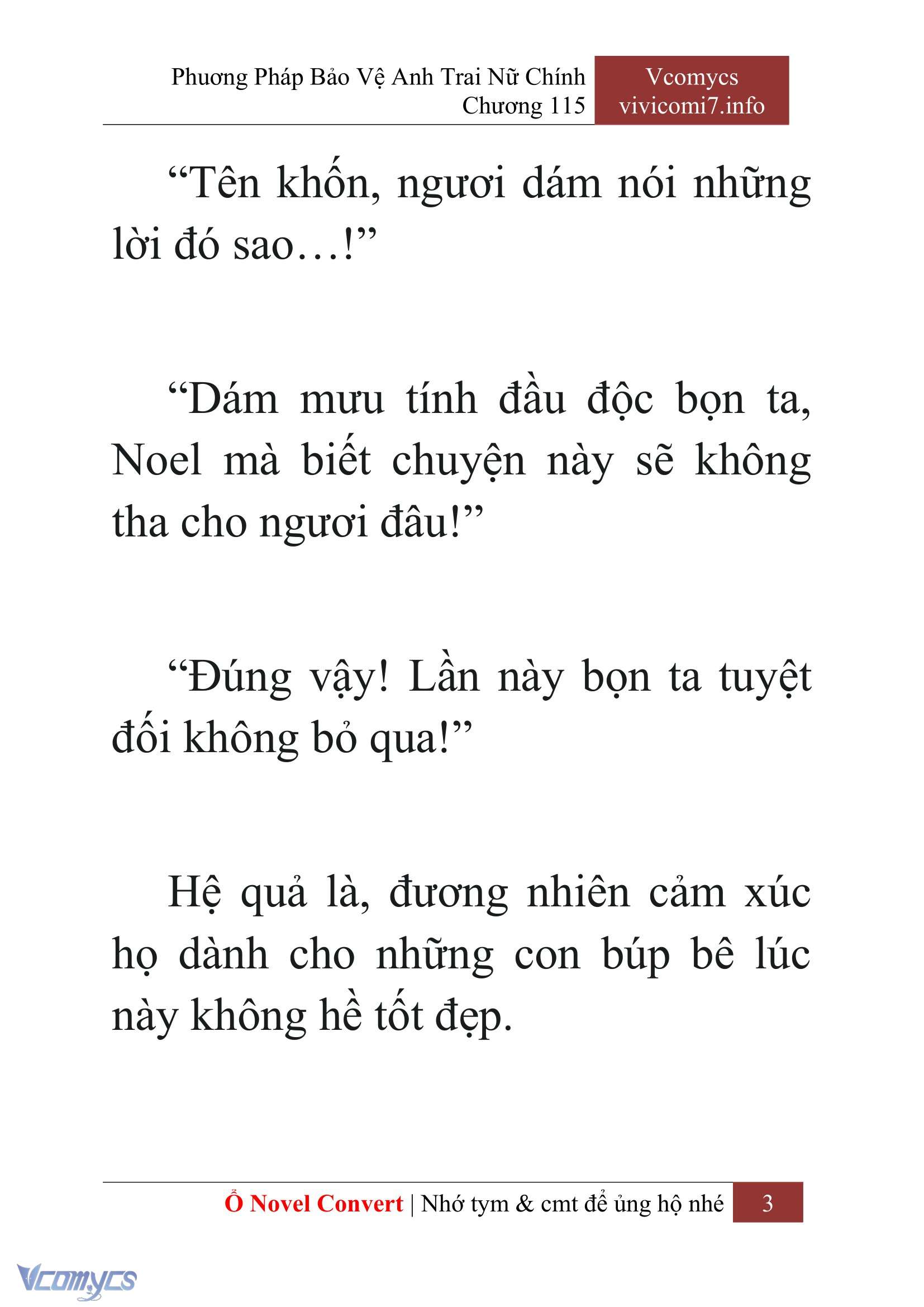 [Novel] Phương Pháp Bảo Vệ Anh Trai Nữ Chính Chap 115 - Trang 2