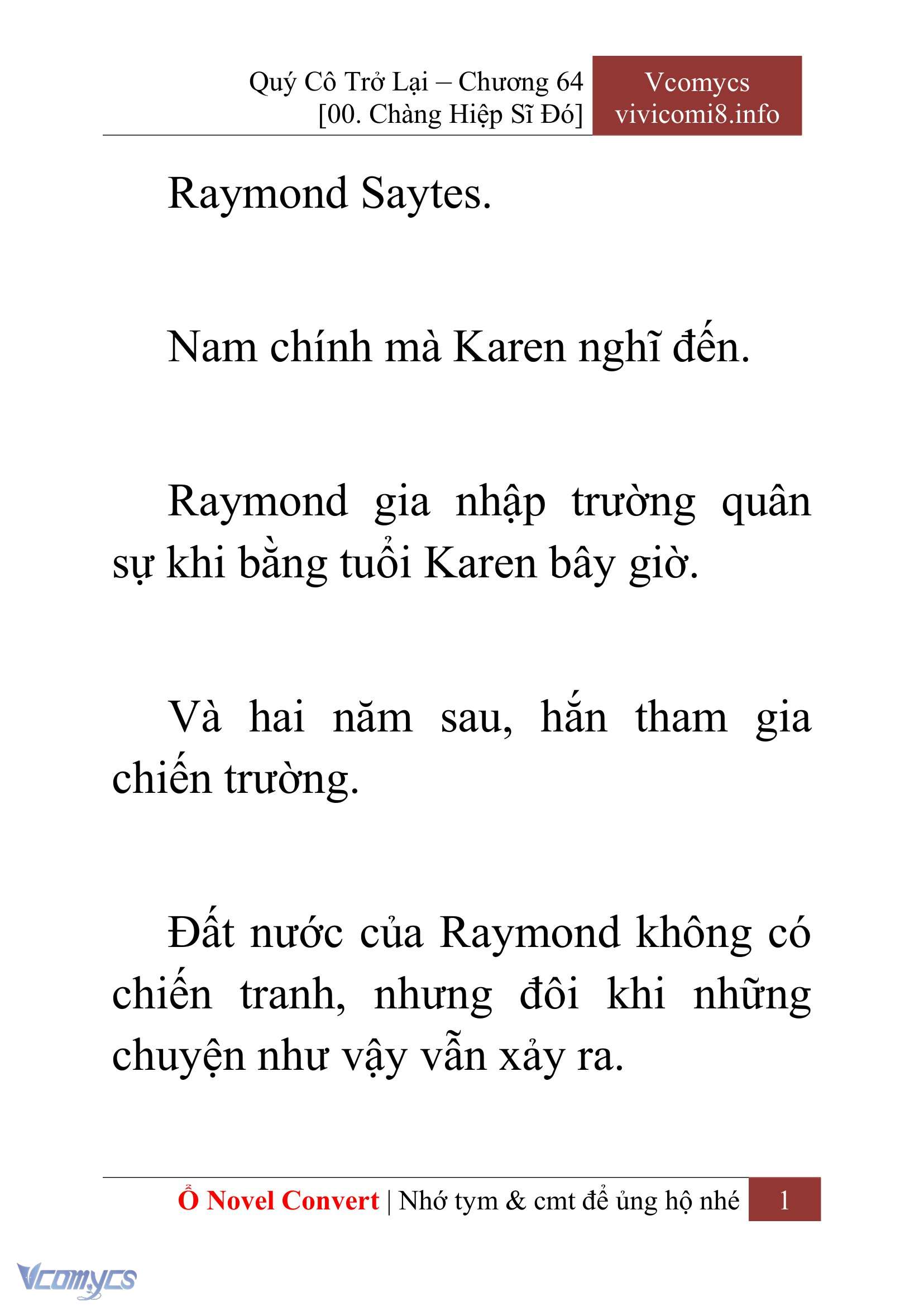 [Novel] Quý Cô Trở Lại Chap 64 - Trang 2