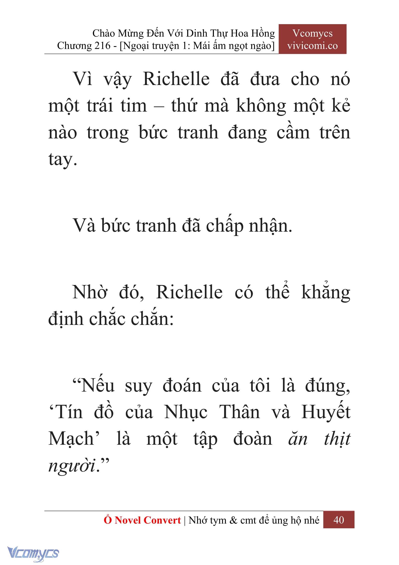 [Novel] Chào Mừng Đến Với Dinh Thự Hoa Hồng Chap 216 - Trang 2