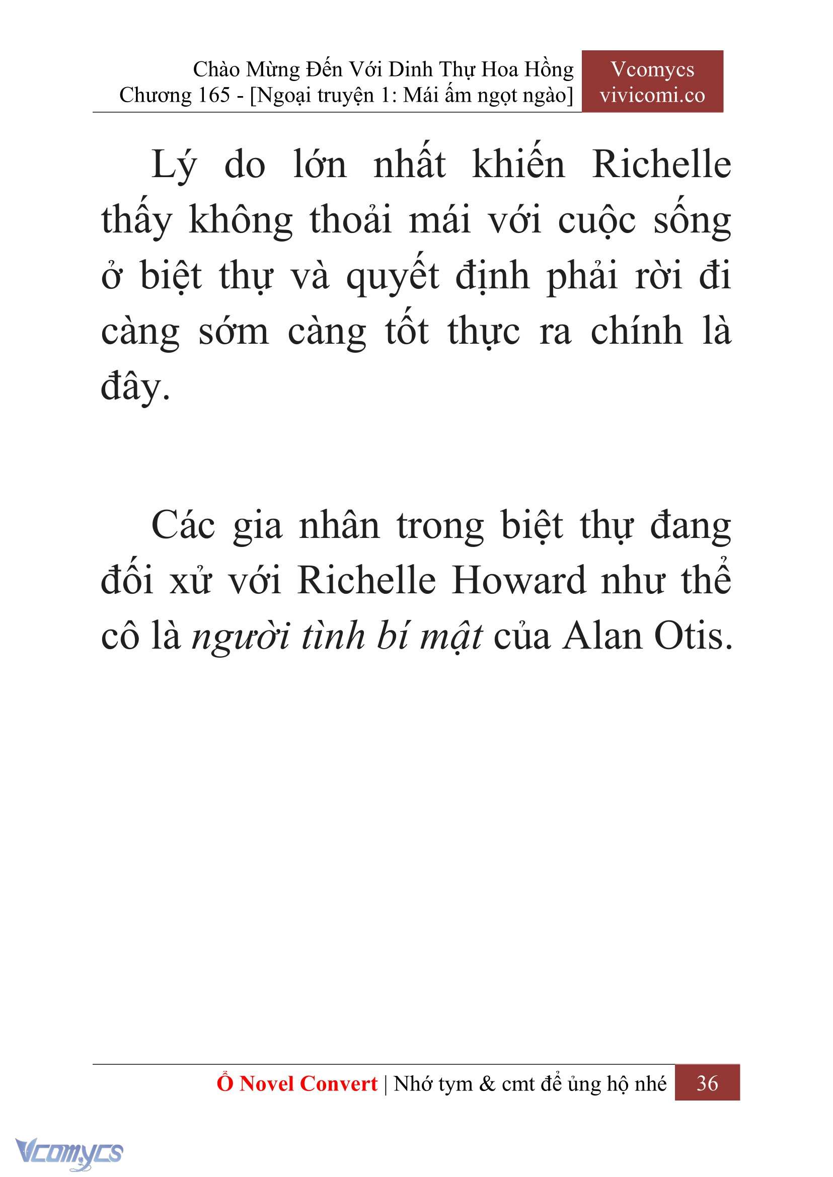 [Novel] Chào Mừng Đến Với Dinh Thự Hoa Hồng Chap 165 - Trang 2
