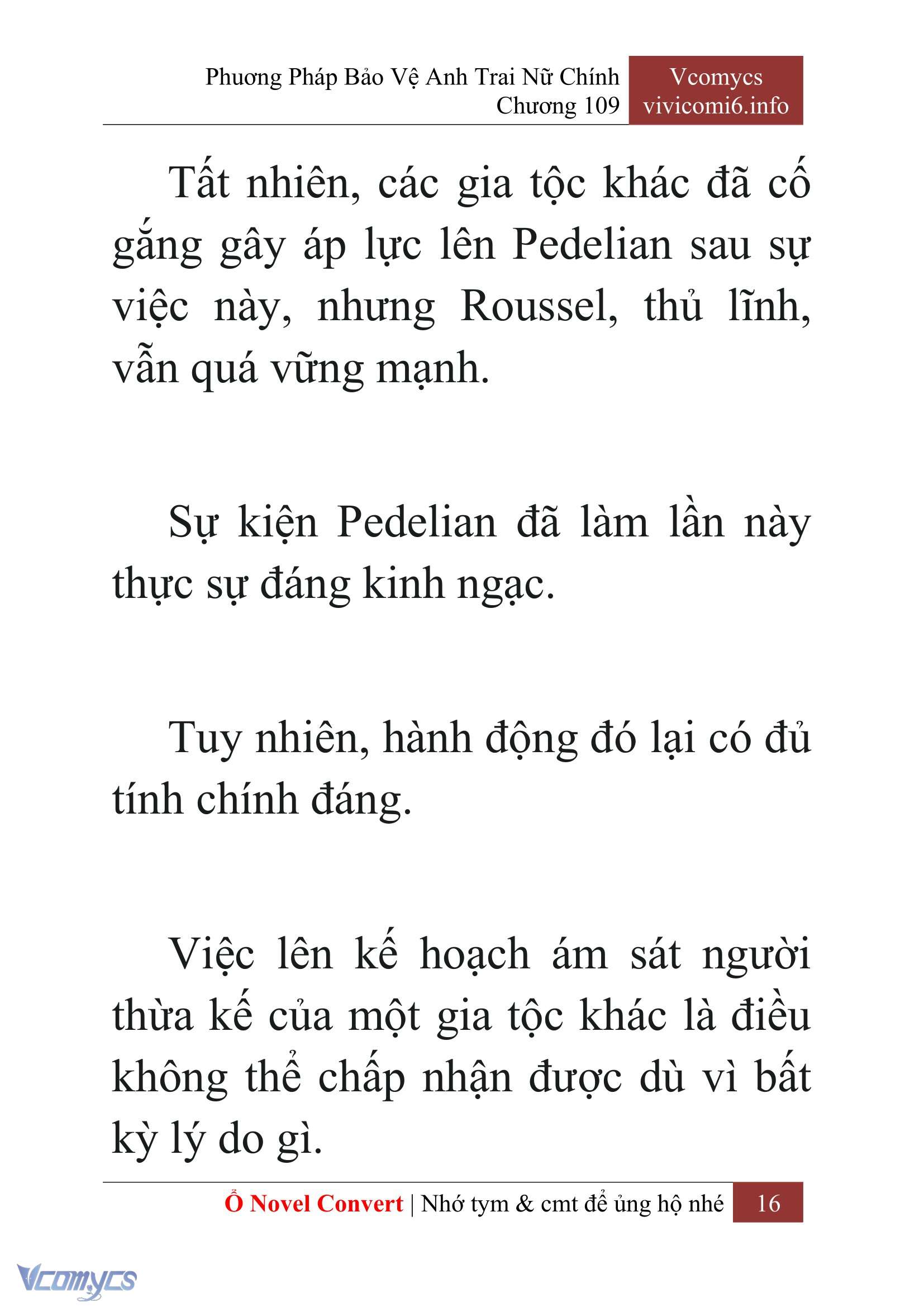 [Novel] Phương Pháp Bảo Vệ Anh Trai Nữ Chính Chap 109 - Trang 2