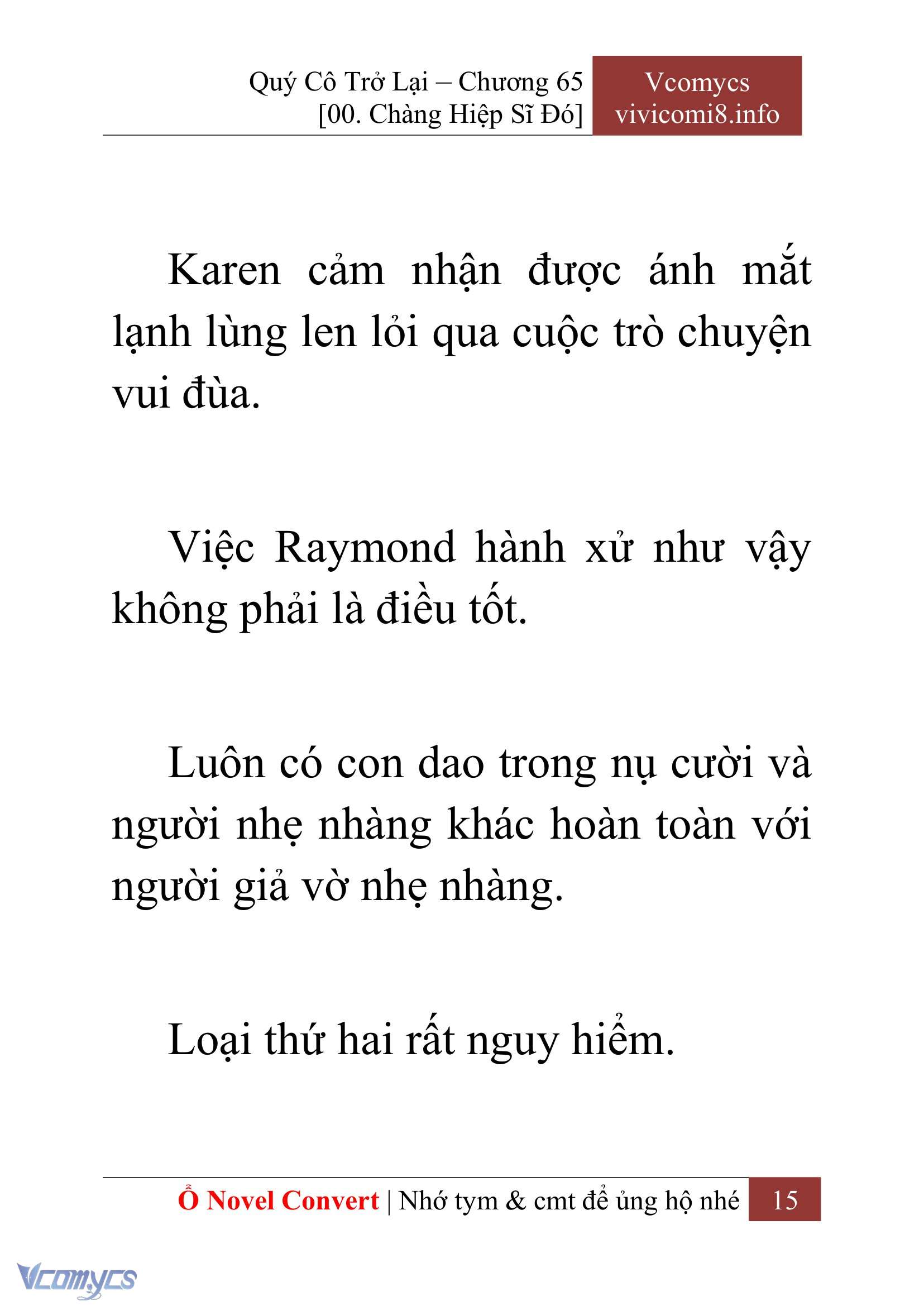 [Novel] Quý Cô Trở Lại Chap 65 - Trang 2