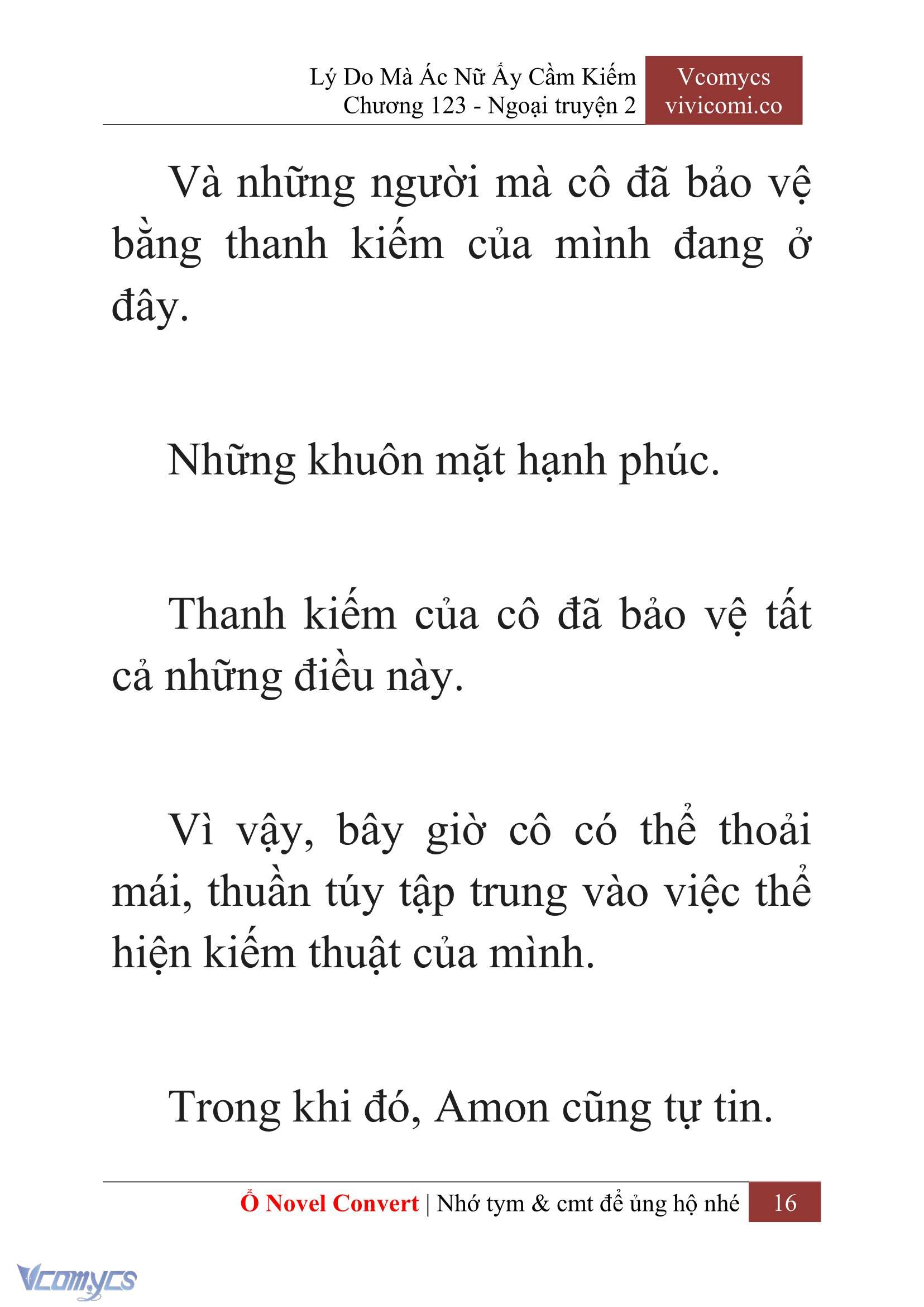 [Novel] Lý Do Mà Ác Nữ Ấy Cầm Kiếm Chap 123 - Trang 2
